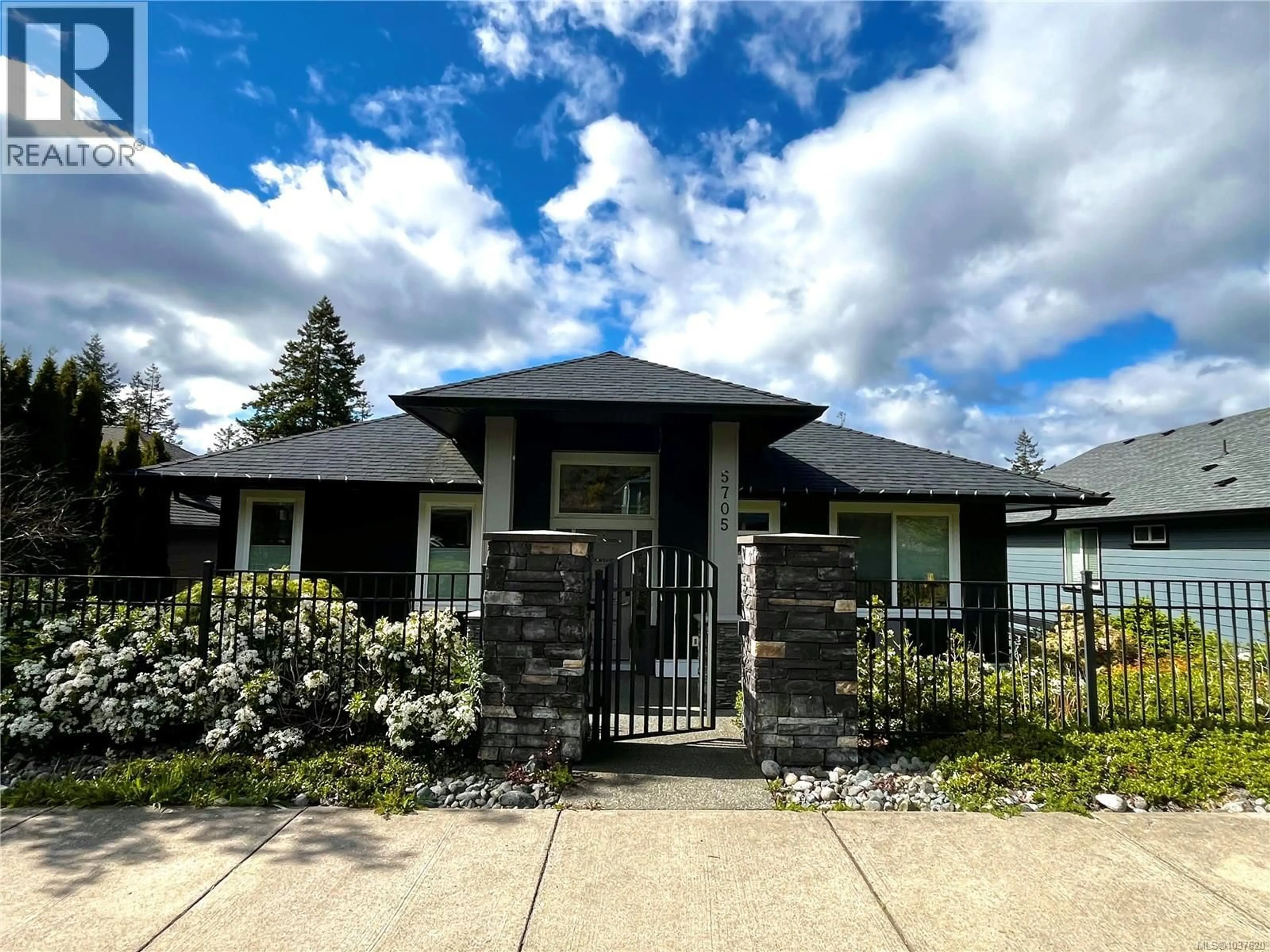 Home with brick exterior material, street for 5705 LINLEY VALLEY DRIVE, Nanaimo British Columbia V9T0G5