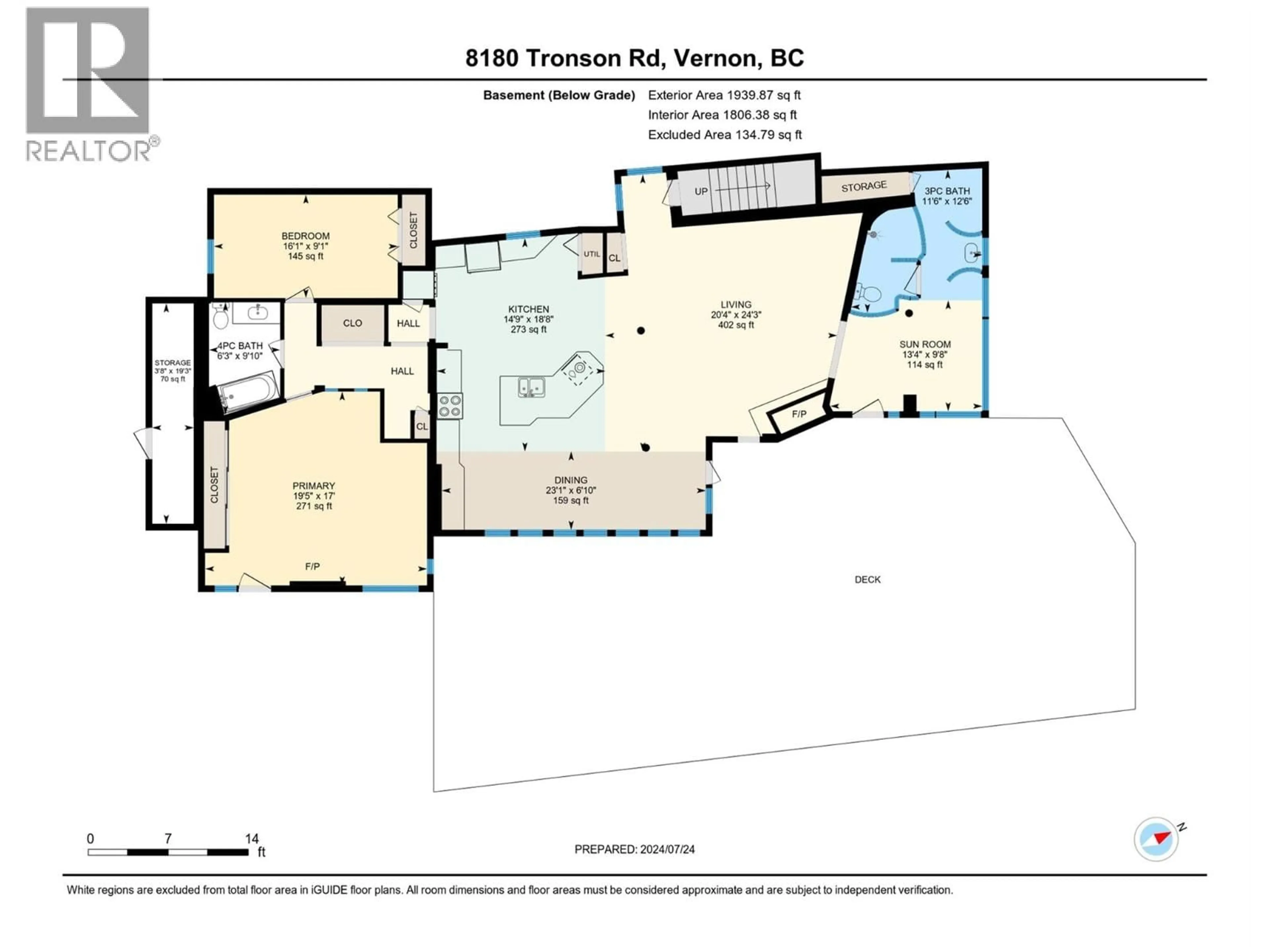 Floor plan for 8180 TRONSON ROAD, Vernon British Columbia V1H1C8