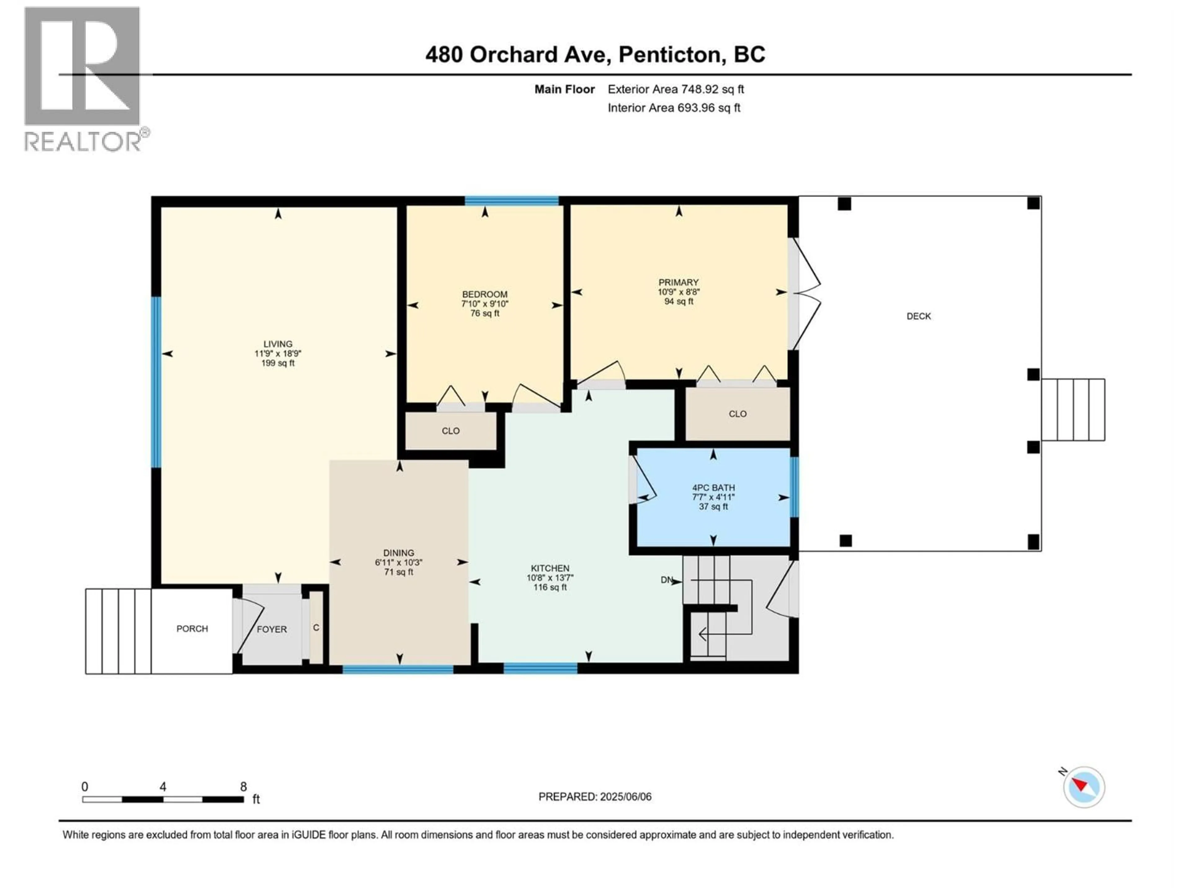 Floor plan for 480 ORCHARD AVENUE, Penticton British Columbia V2A1Y2