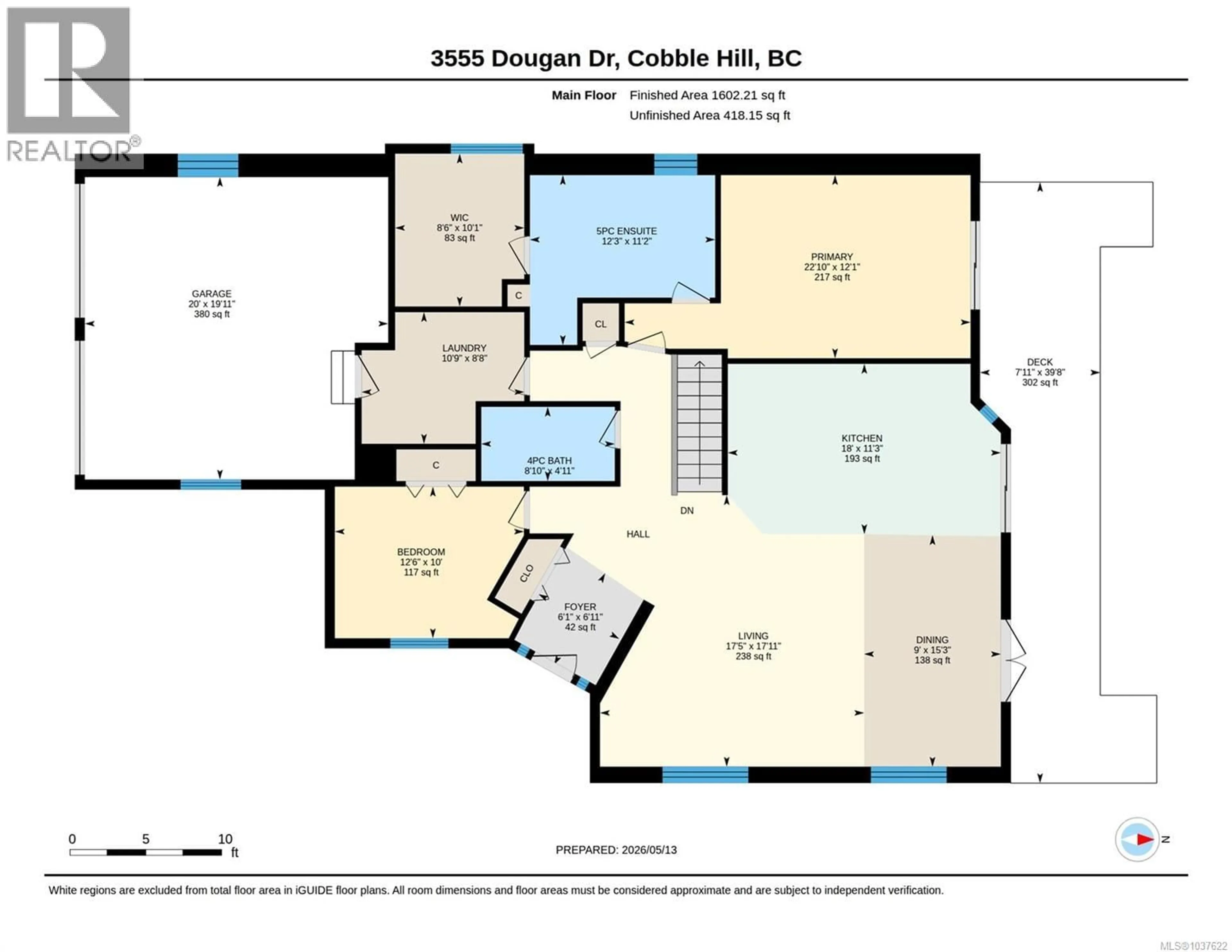Floor plan for 3555 DOUGAN DRIVE, Cobble Hill British Columbia V0R1L0