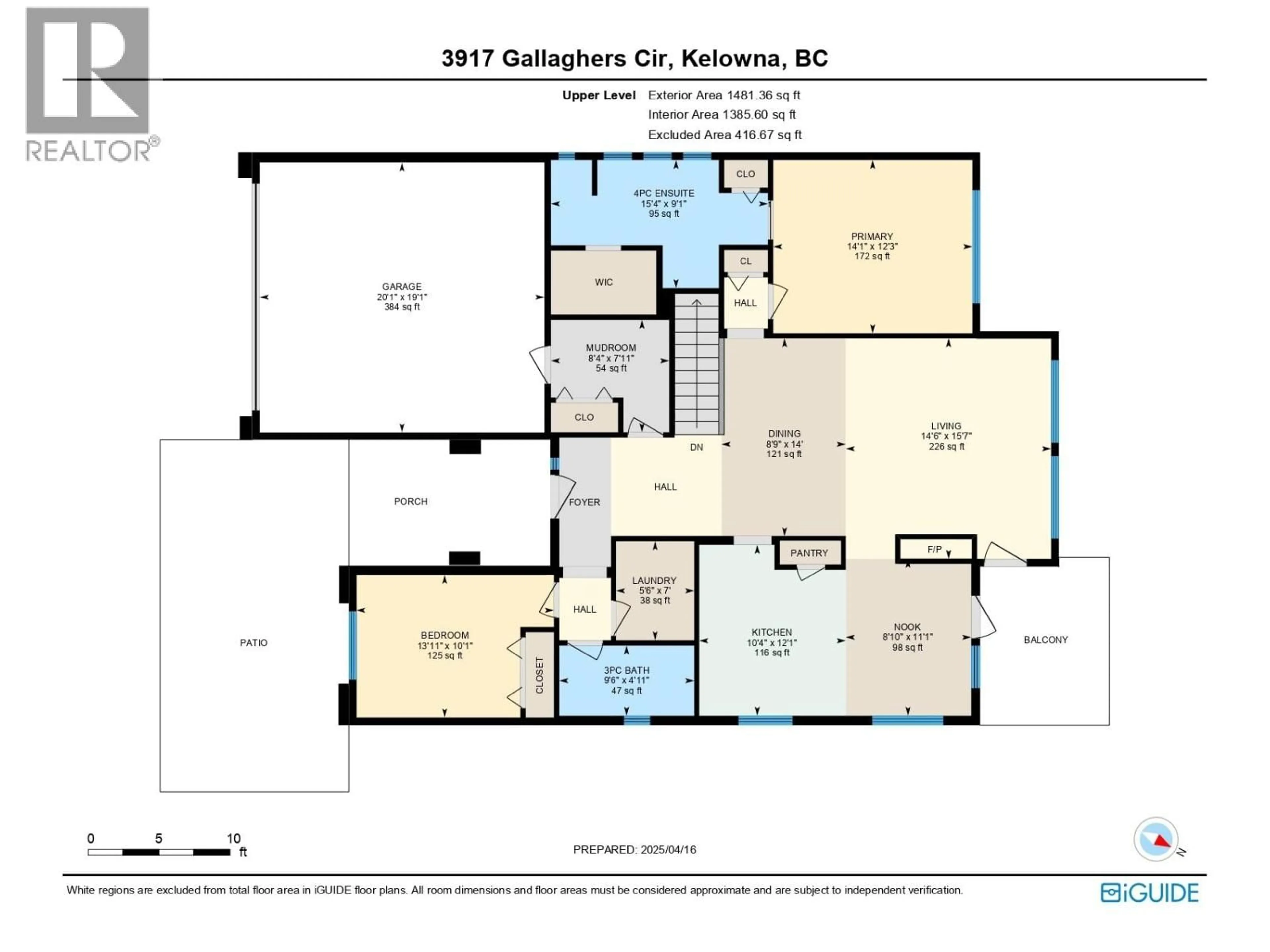Floor plan for 3917 GALLAGHERS CIRCLE, Kelowna British Columbia V1W3Z9