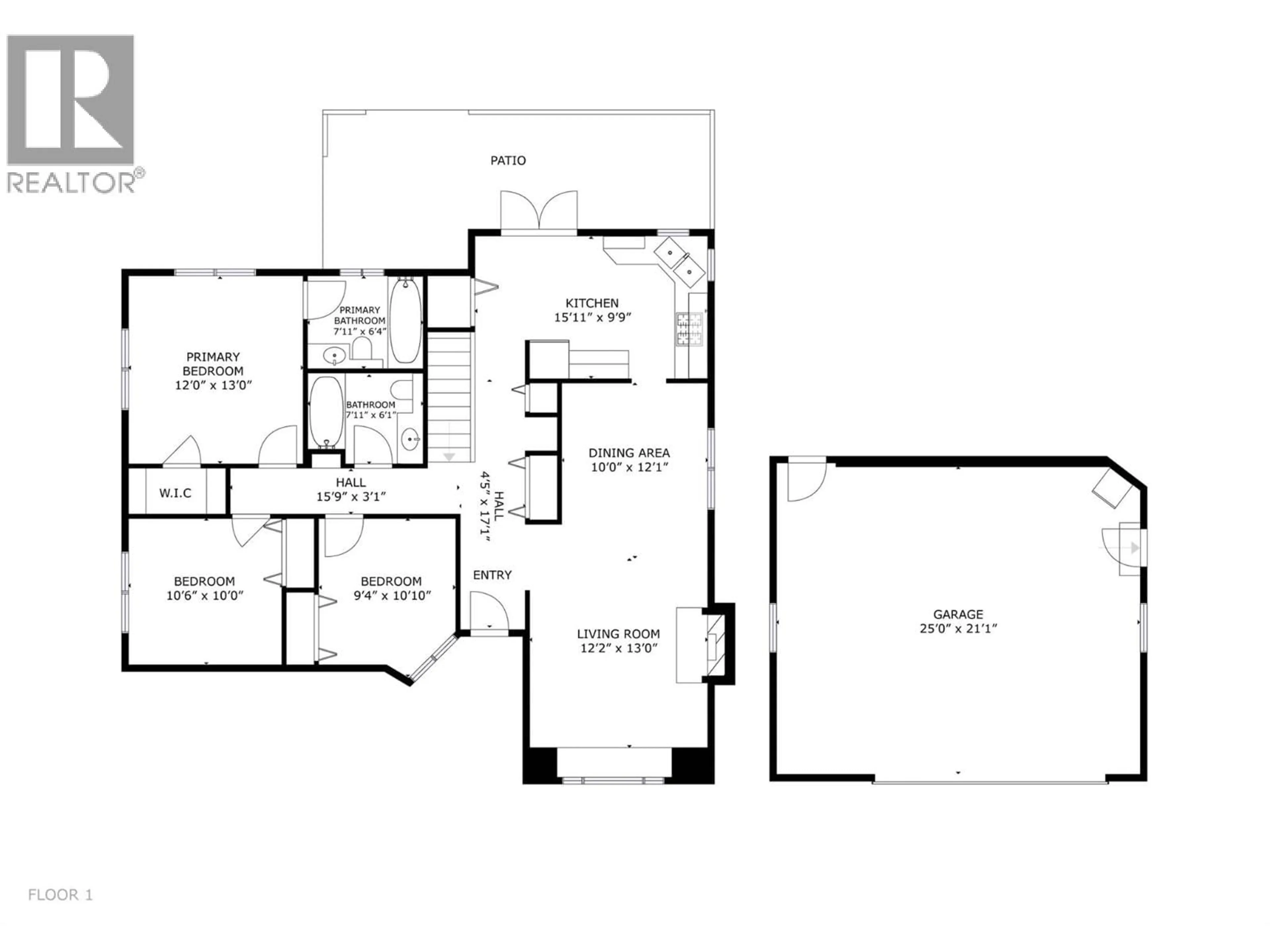 Floor plan for 9 - 4450 POSTILL DRIVE, Kelowna British Columbia V1X7T9