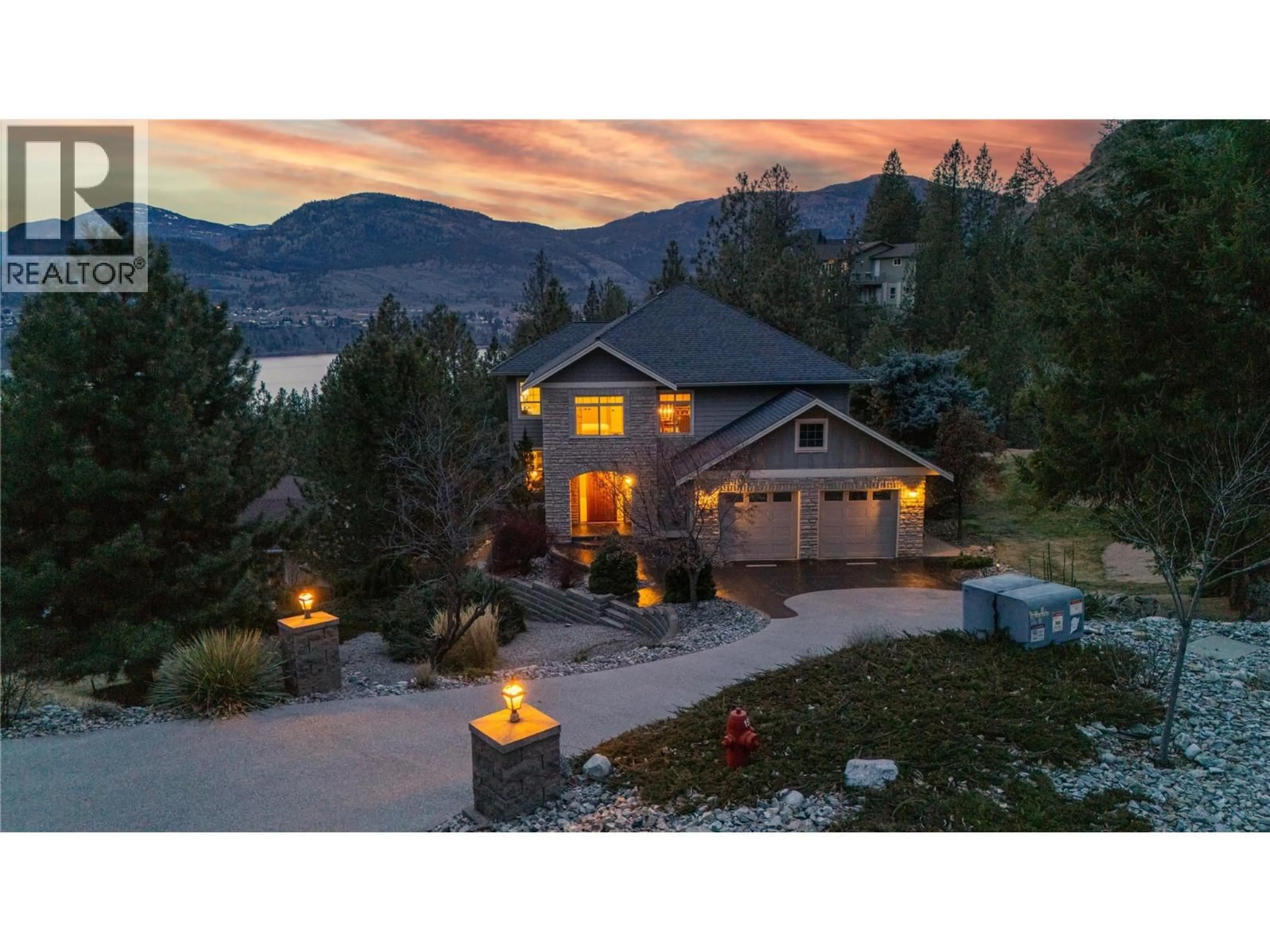 A pic from outside/outdoor area/front of a property/back of a property/a pic from drone, water/lake/river/ocean view for 159 CHRISTIE MOUNTAIN LANE, Okanagan Falls British Columbia V0H1R3