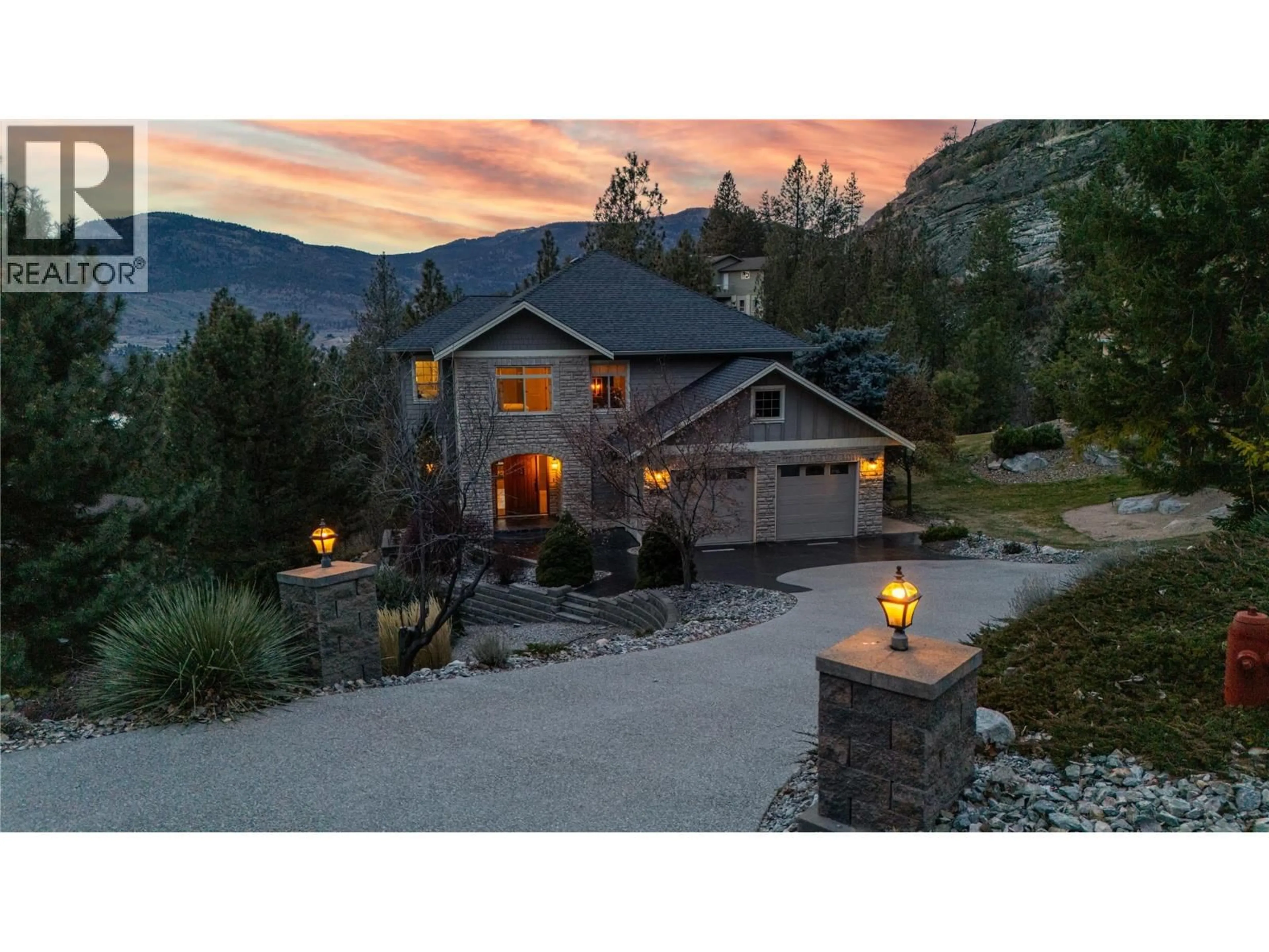 A pic from outside/outdoor area/front of a property/back of a property/a pic from drone, mountain view for 159 CHRISTIE MOUNTAIN LANE, Okanagan Falls British Columbia V0H1R3