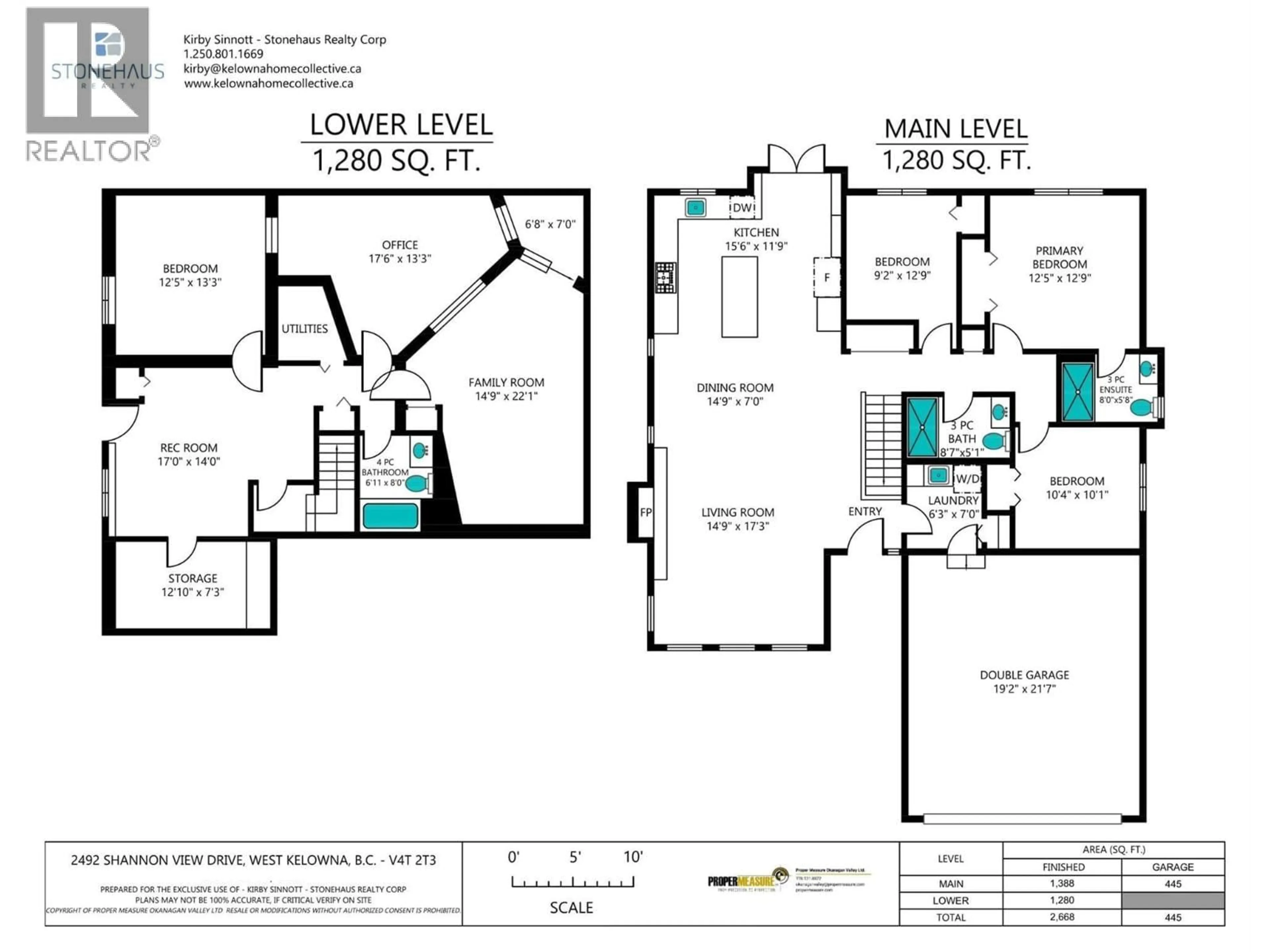 Floor plan for 2492 SHANNON VIEW DRIVE, West Kelowna British Columbia V4T2T3