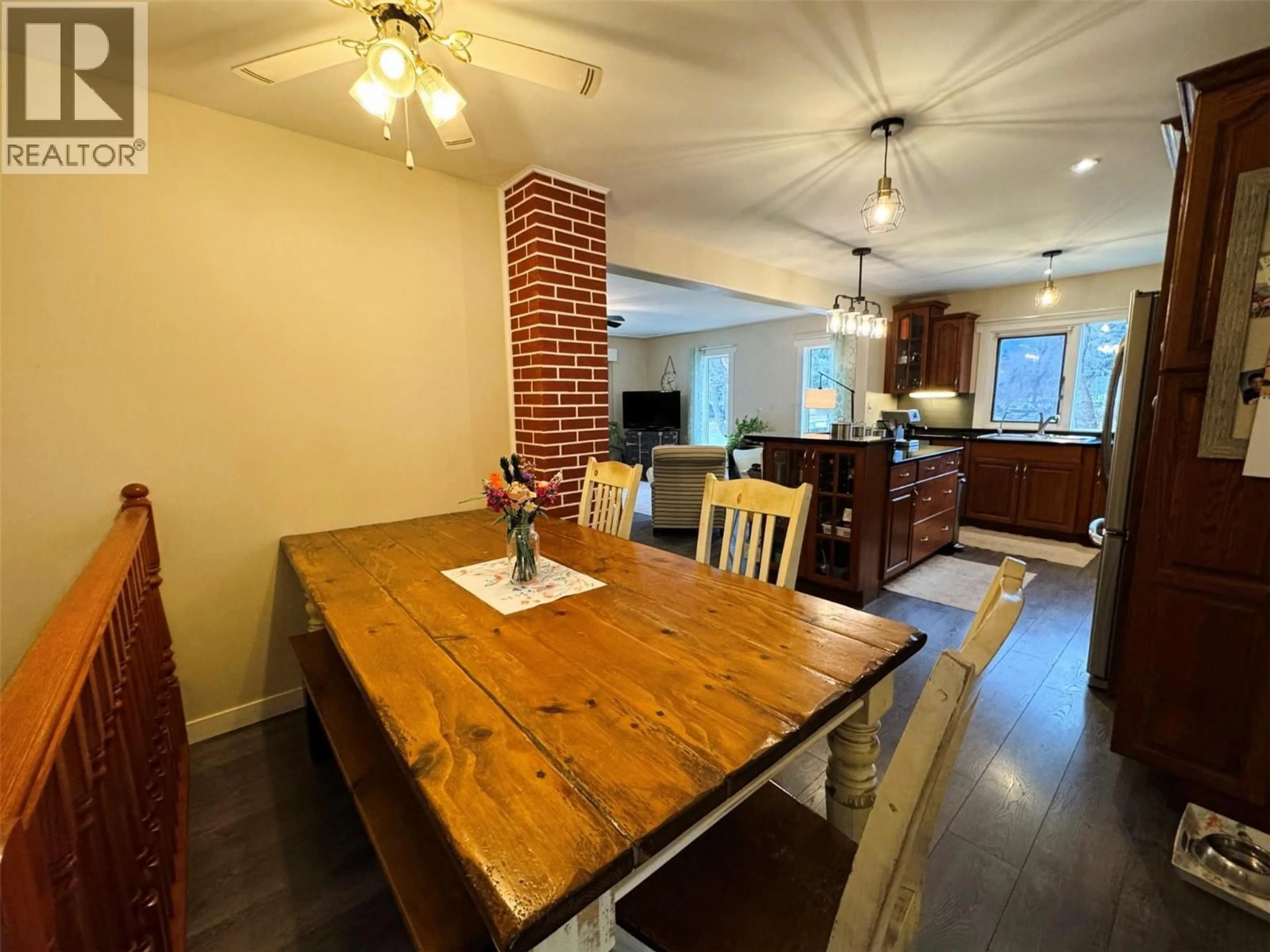 Dining room, wood/laminate floor for 8176 RIVERSIDE DRIVE, Grand Forks British Columbia V0H1H0
