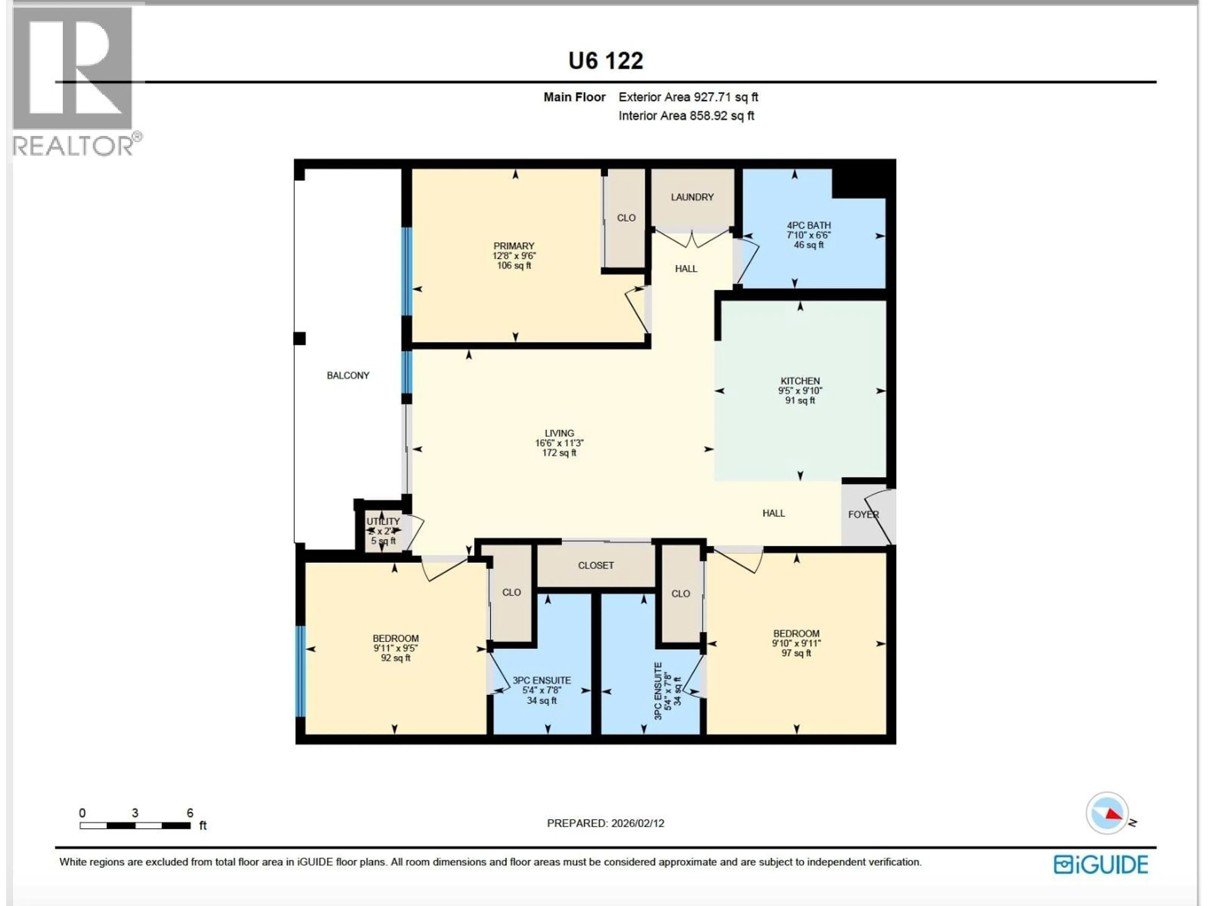 Floor plan for 122 - 695 ACADEMY WAY, Kelowna British Columbia V1V0C7