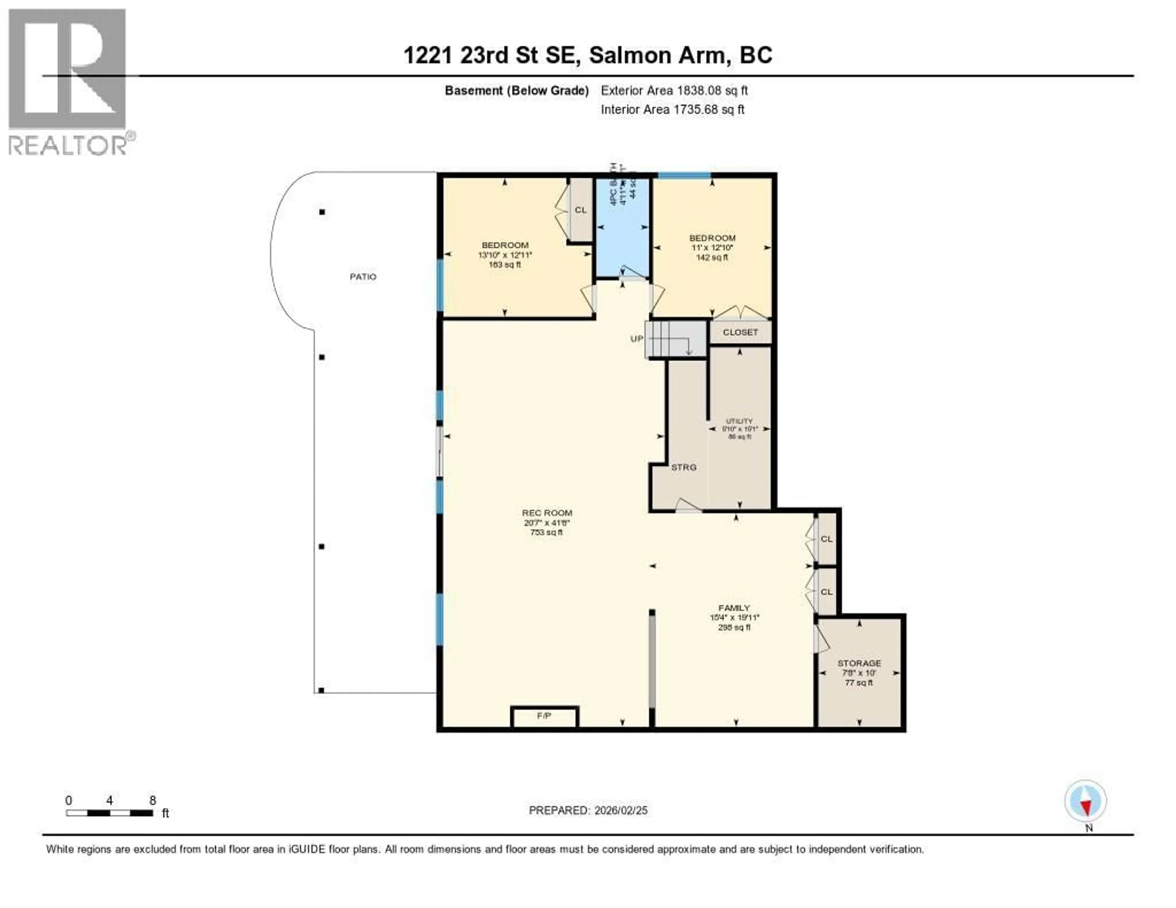 Floor plan for 1221 23 STREET SOUTHEAST, Salmon Arm British Columbia V1E0C7