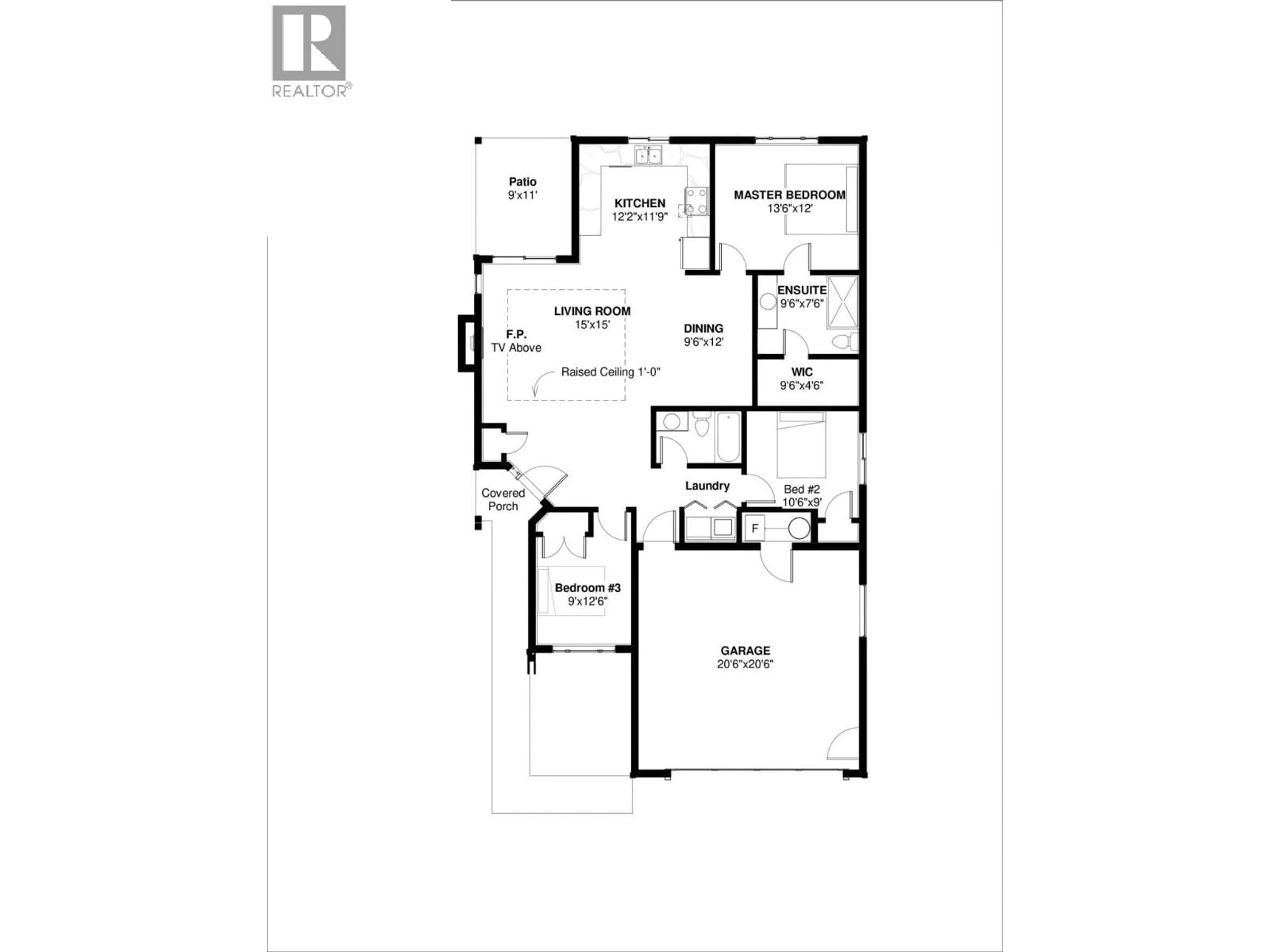Floor plan for 574 MEADOWLARK AVENUE, Vernon British Columbia V1H2A1