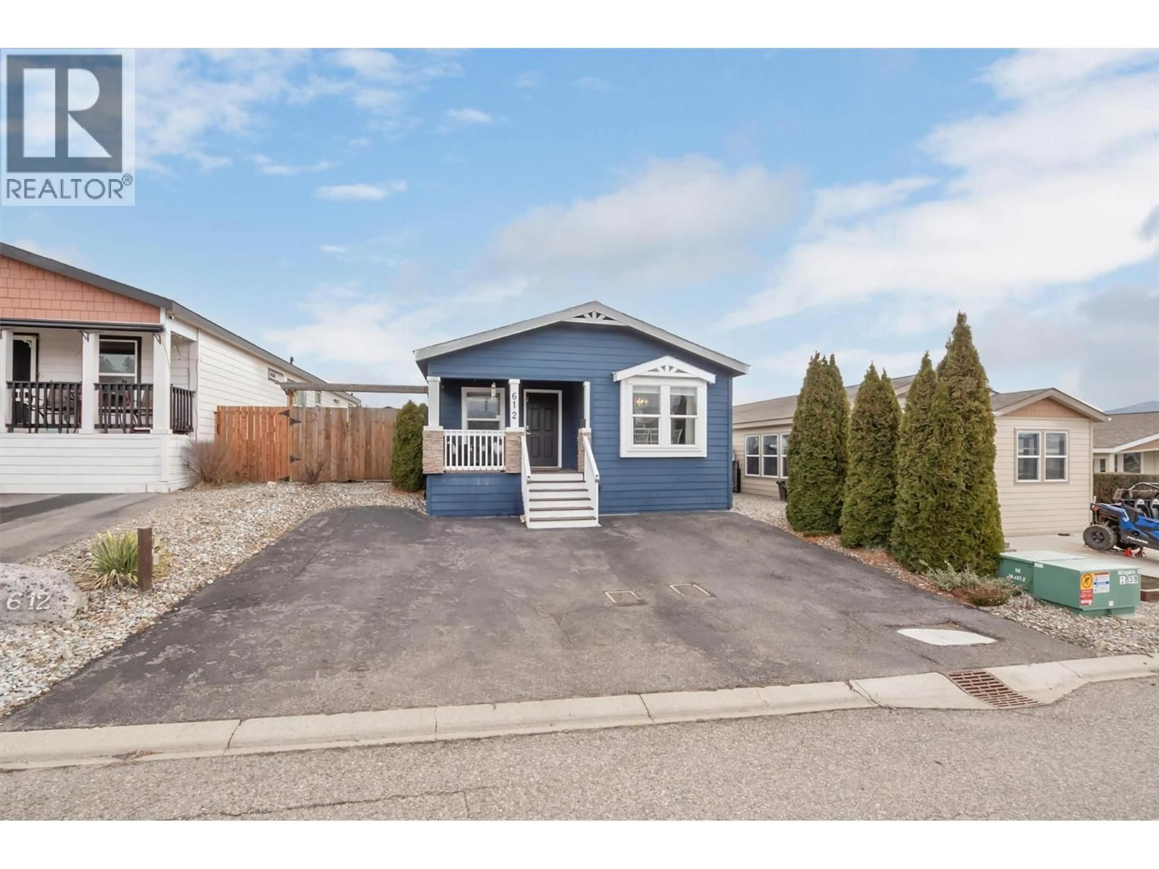 Home with vinyl exterior material, street for 612 - 2440 OLD OKANAGAN HIGHWAY, Westbank British Columbia V4T3A3