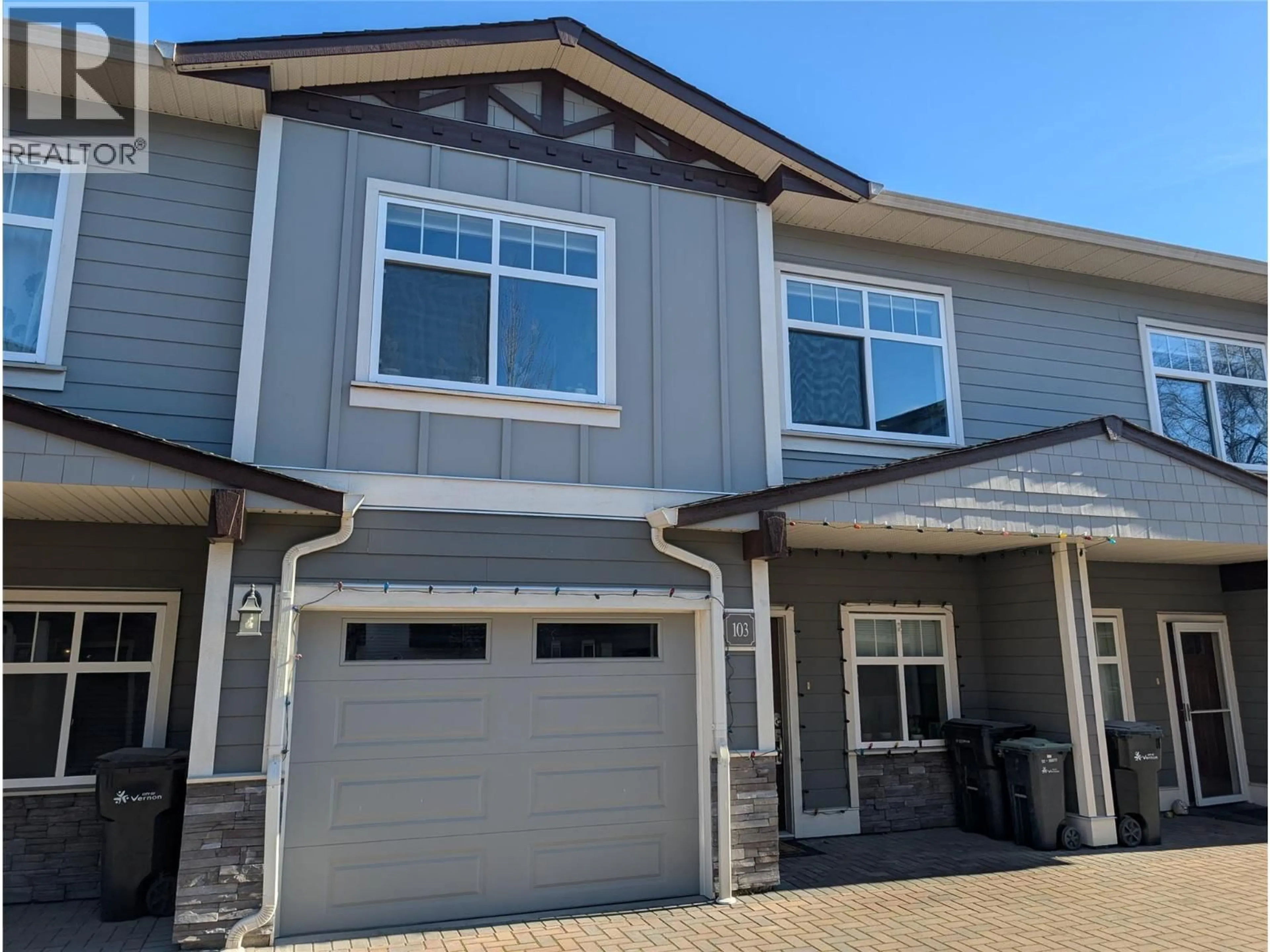 Home with vinyl exterior material, street for 103 - 3606 25 AVENUE, Vernon British Columbia V1T1P3