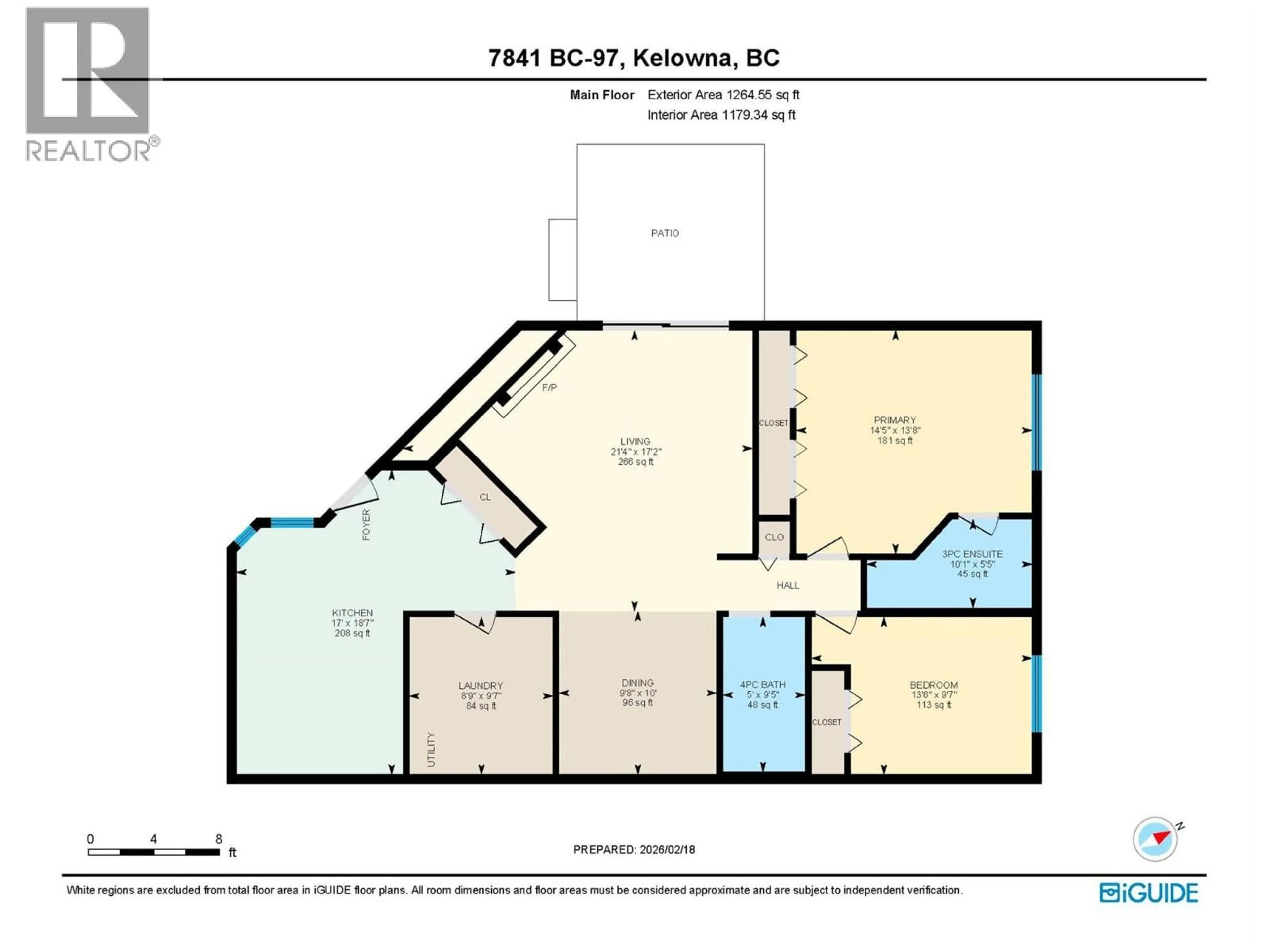 Floor plan for 4 - 7841 HIGHWAY 97 N HIGHWAY, Kelowna British Columbia V4V1E7