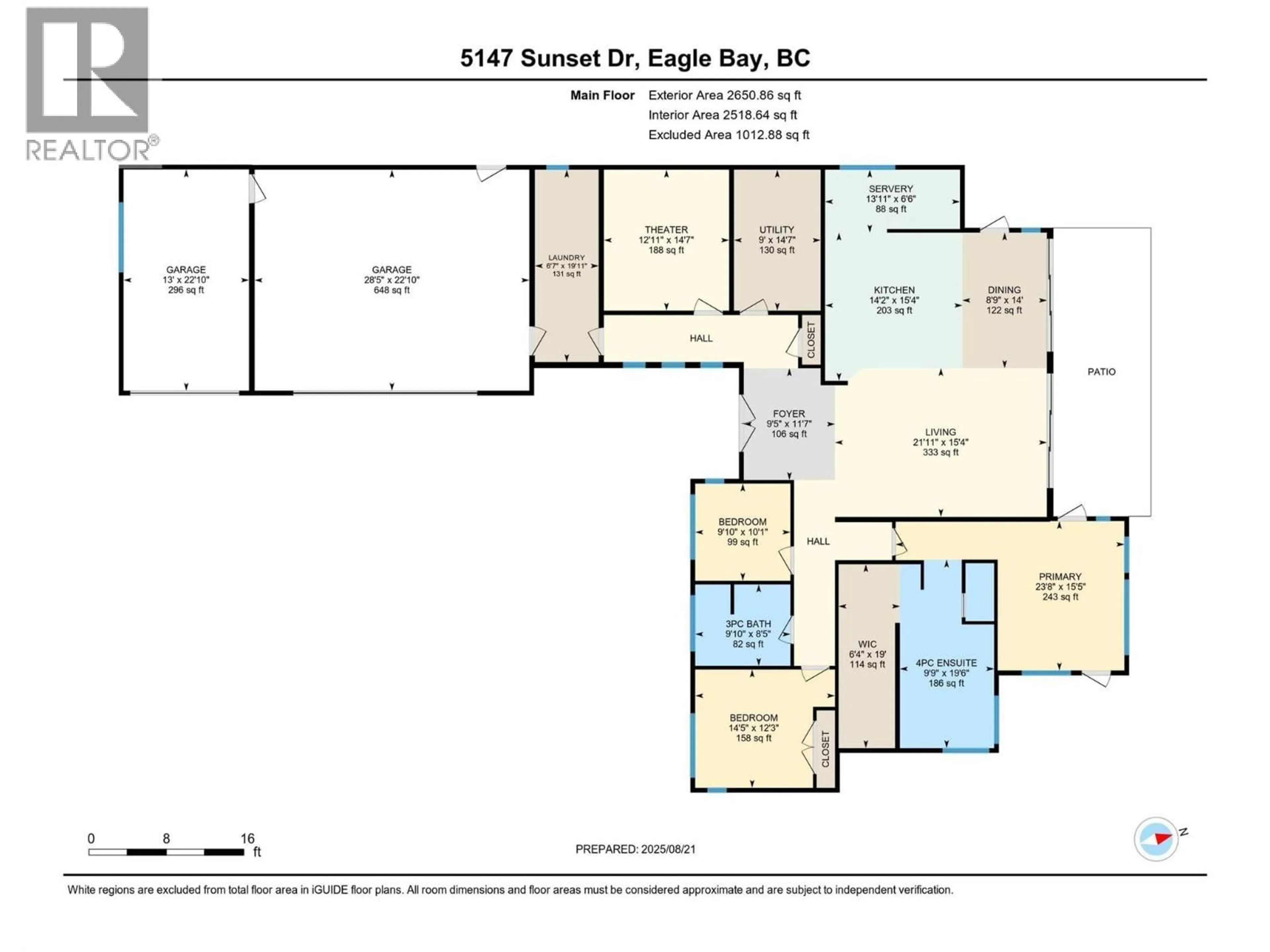Floor plan for 5147 SUNSET DRIVE, Eagle Bay British Columbia V0E1T0