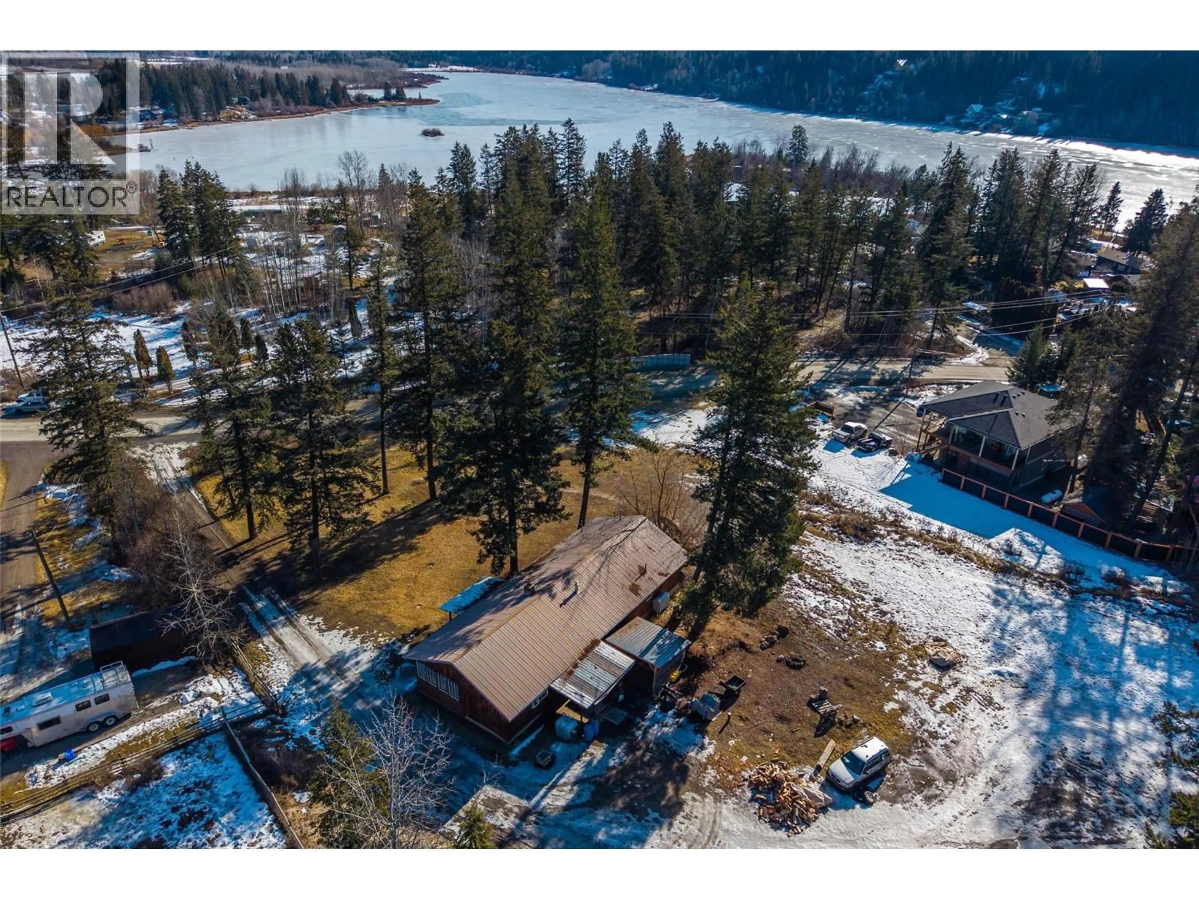 A pic from outside/outdoor area/front of a property/back of a property/a pic from drone, water/lake/river/ocean view for 2475 HARPER RANCH PINANTAN ROAD, Kamloops British Columbia V0E3E1