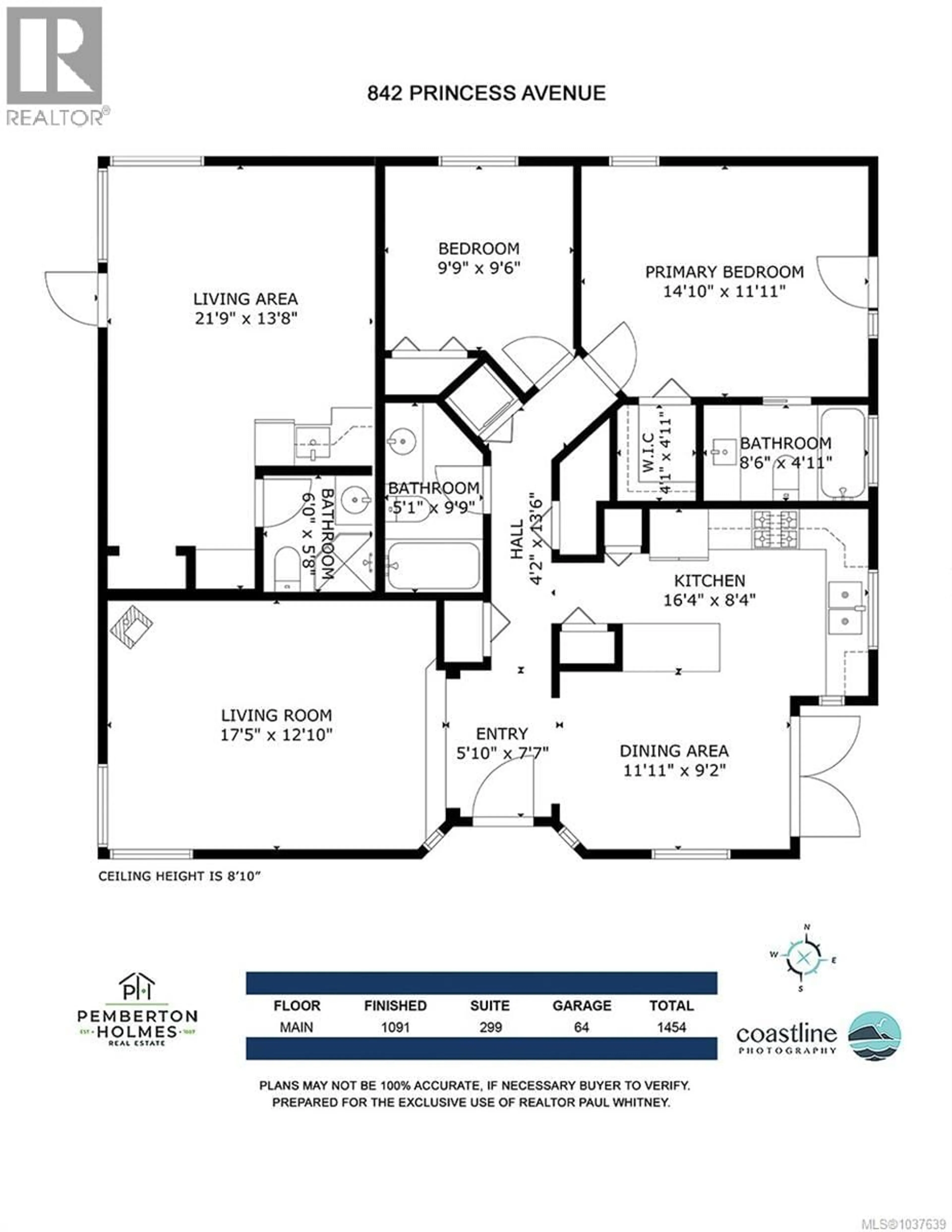Floor plan for 842 PRINCESS AVENUE, Victoria British Columbia V8T1K7