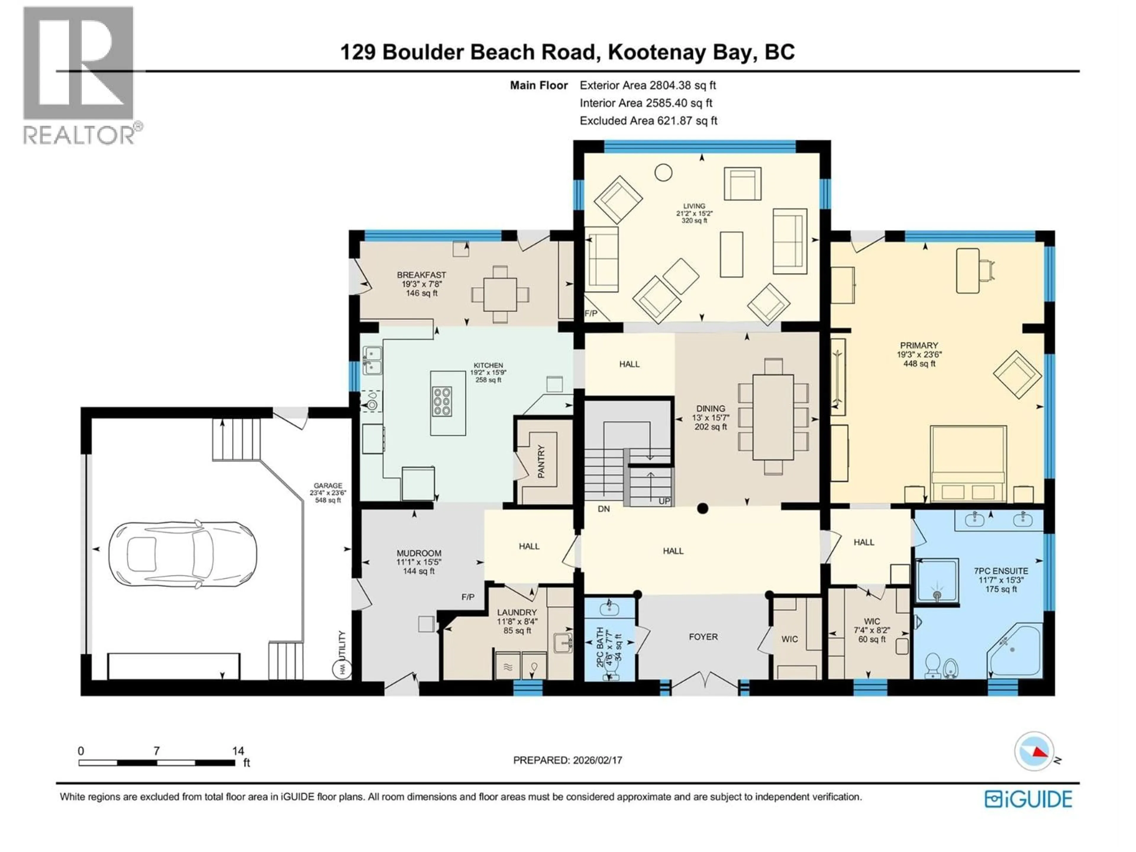 Floor plan for 129 BOULDER BEACH ROAD, Kootenay Bay British Columbia V0B1X0