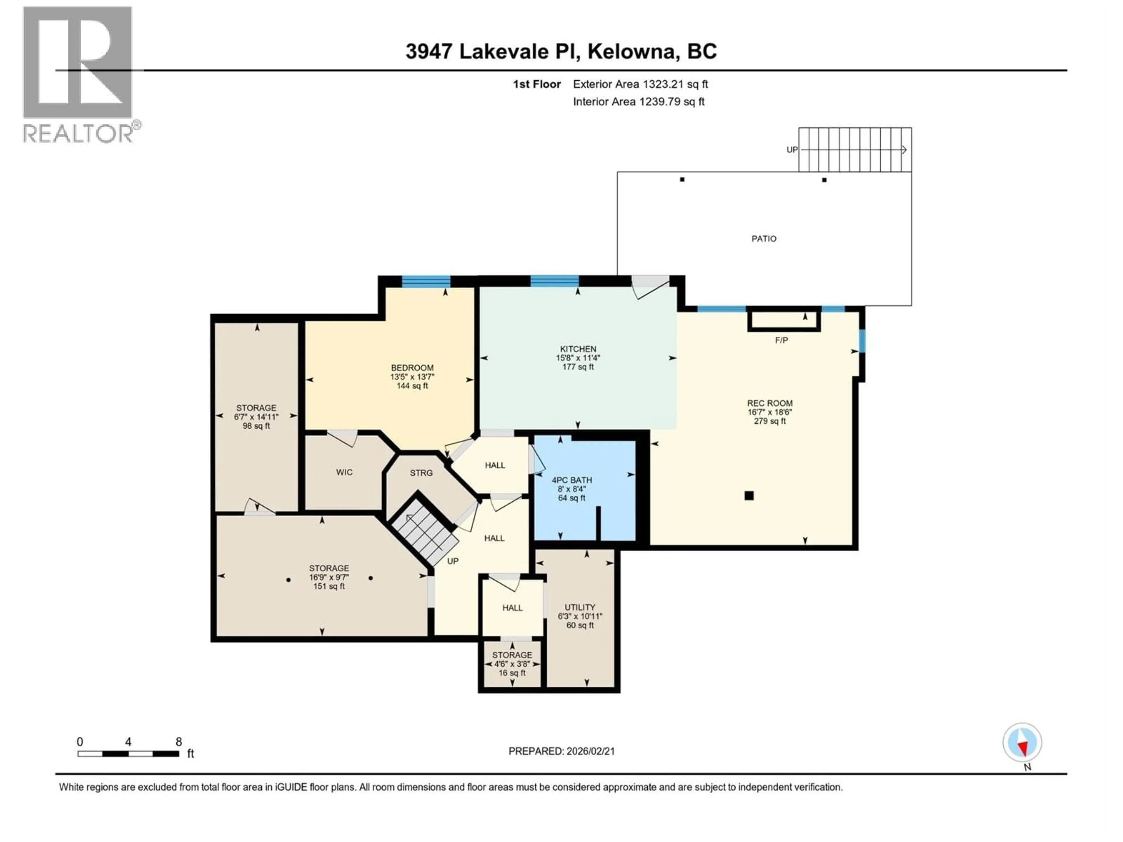 Floor plan for 3947 LAKEVALE PLACE, Kelowna British Columbia V1W3Z5