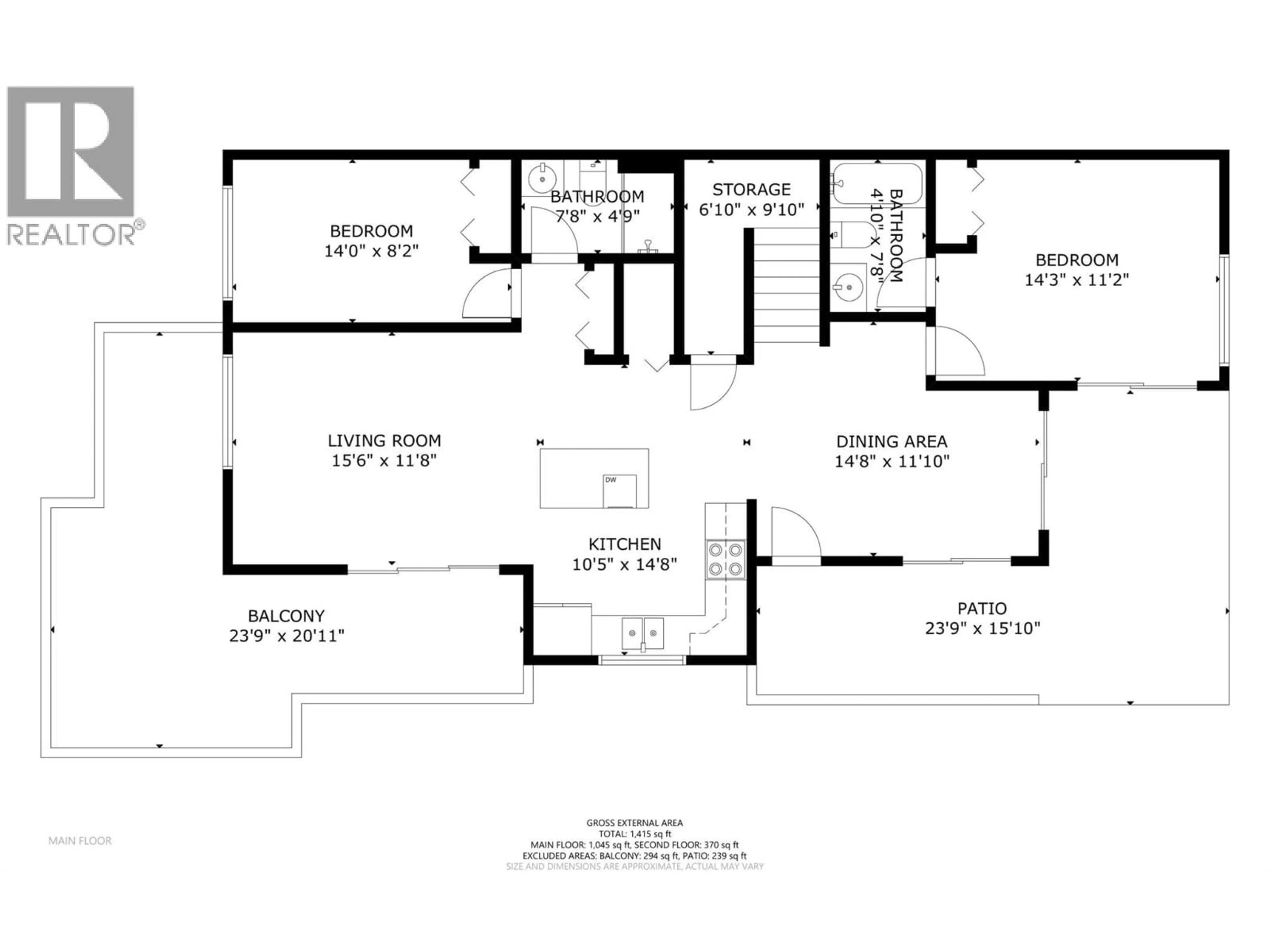 Floor plan for 92 - 9845 EASTSIDE ROAD, Vernon British Columbia V1H1Z2