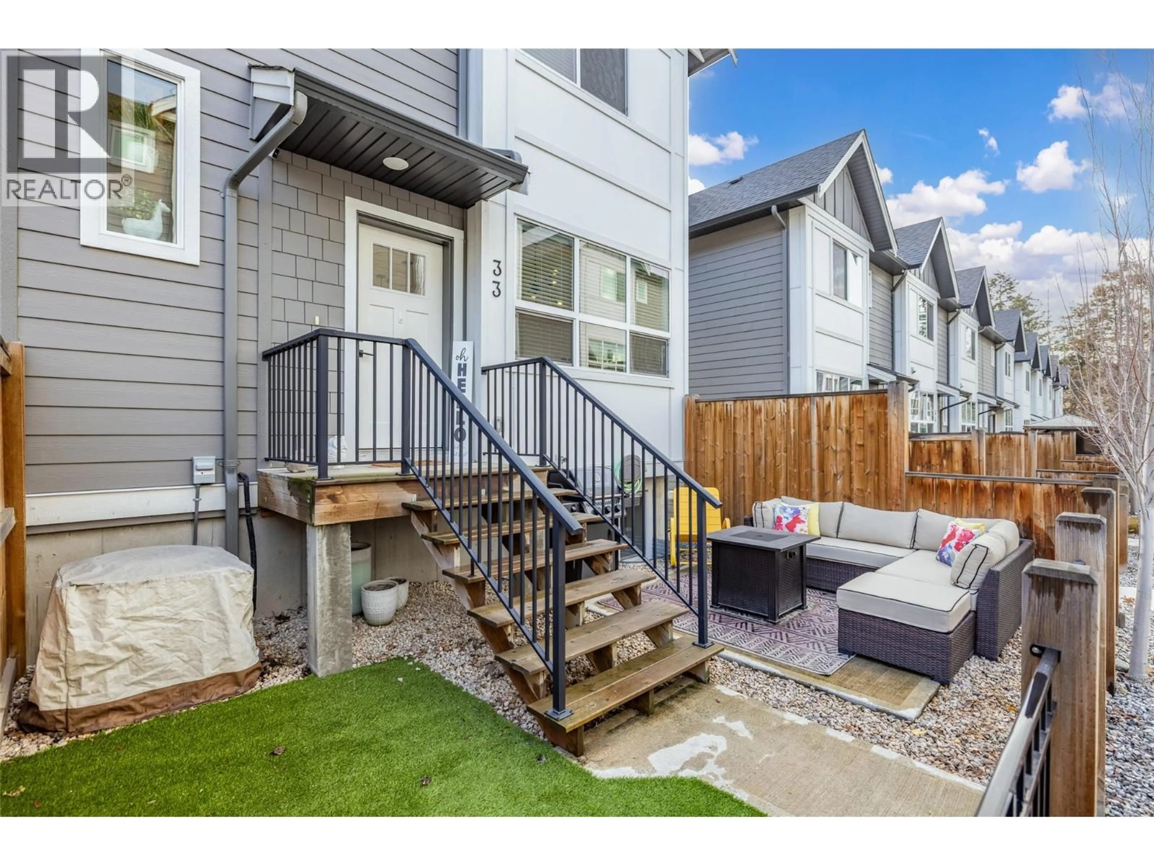 Patio, street for 33 - 12075 OCEOLA ROAD, Lake Country British Columbia V4V0A7