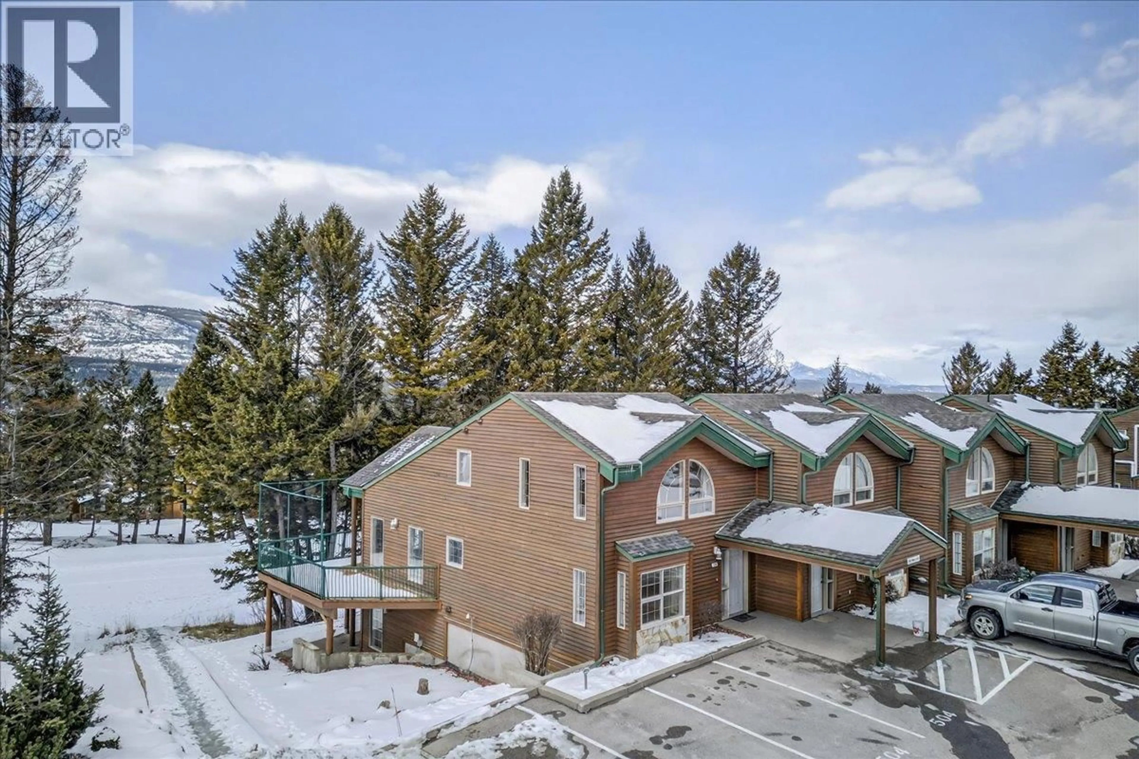 A pic from outside/outdoor area/front of a property/back of a property/a pic from drone, unknown for 504 - 5155 FAIRWAY DRIVE, Fairmont Hot Springs British Columbia V0B1L1