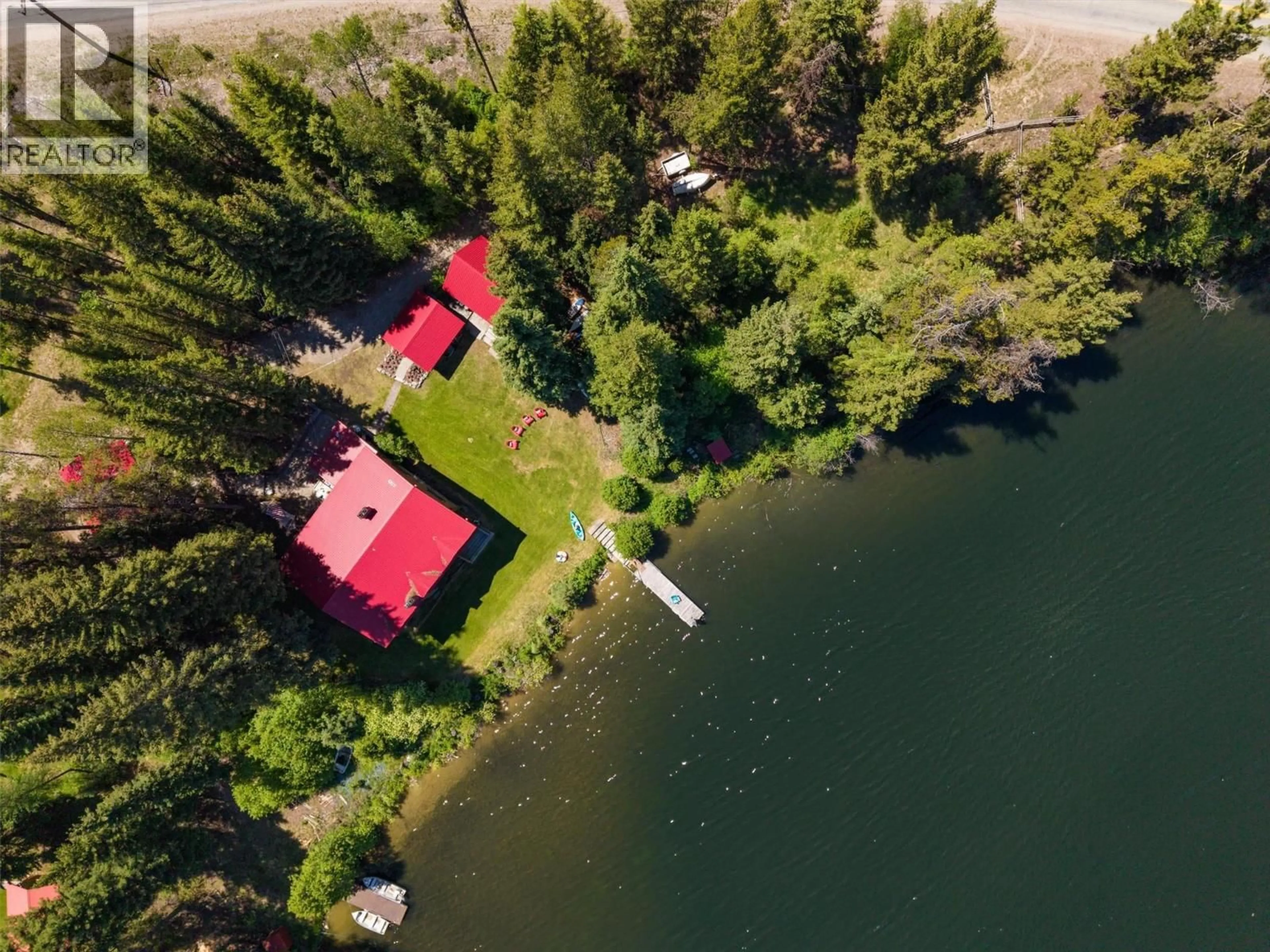 A pic from outside/outdoor area/front of a property/back of a property/a pic from drone, water/lake/river/ocean view for 3415-3421 PRINCETON SUMMERLAND ROAD, Princeton British Columbia V0X1W0