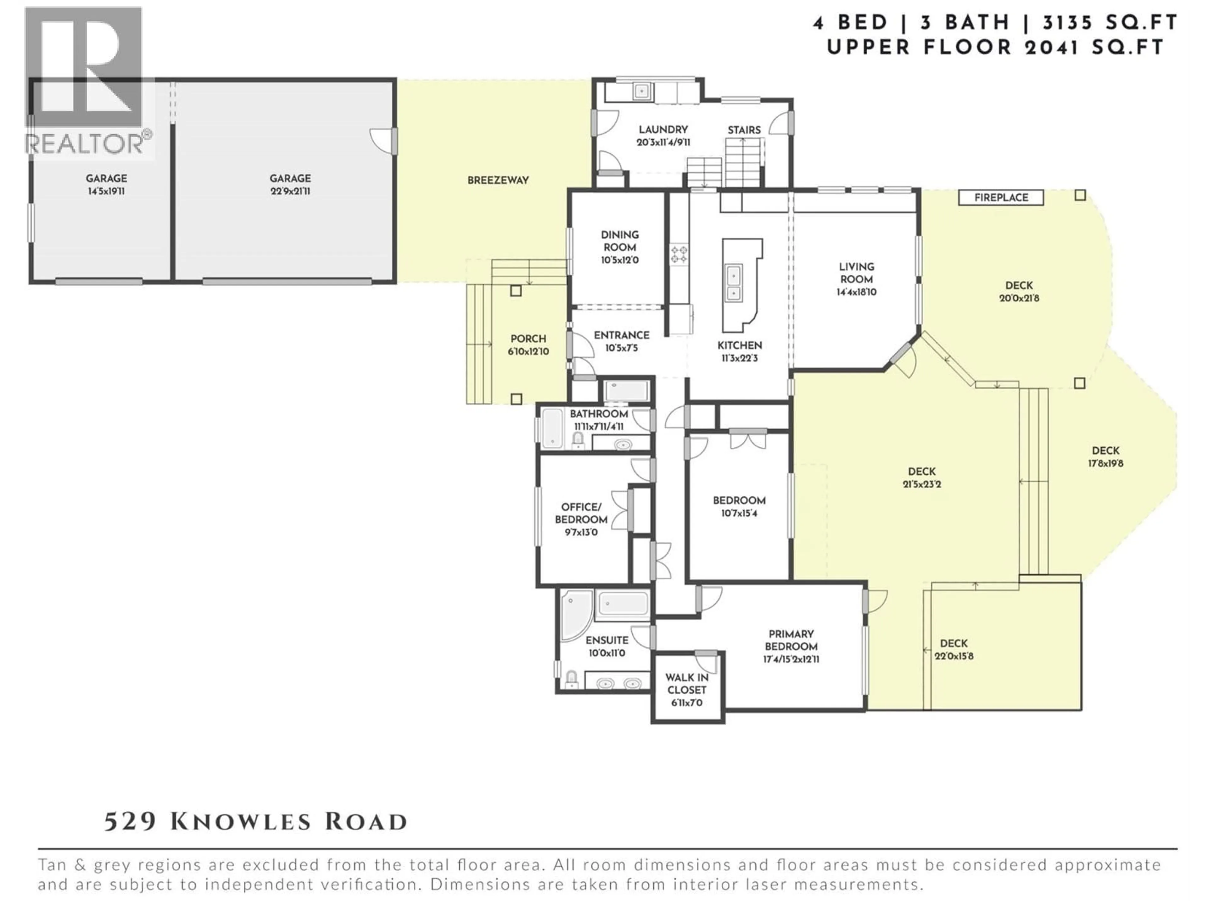 Floor plan for 529 KNOWLES ROAD, Kelowna British Columbia V1W1H4