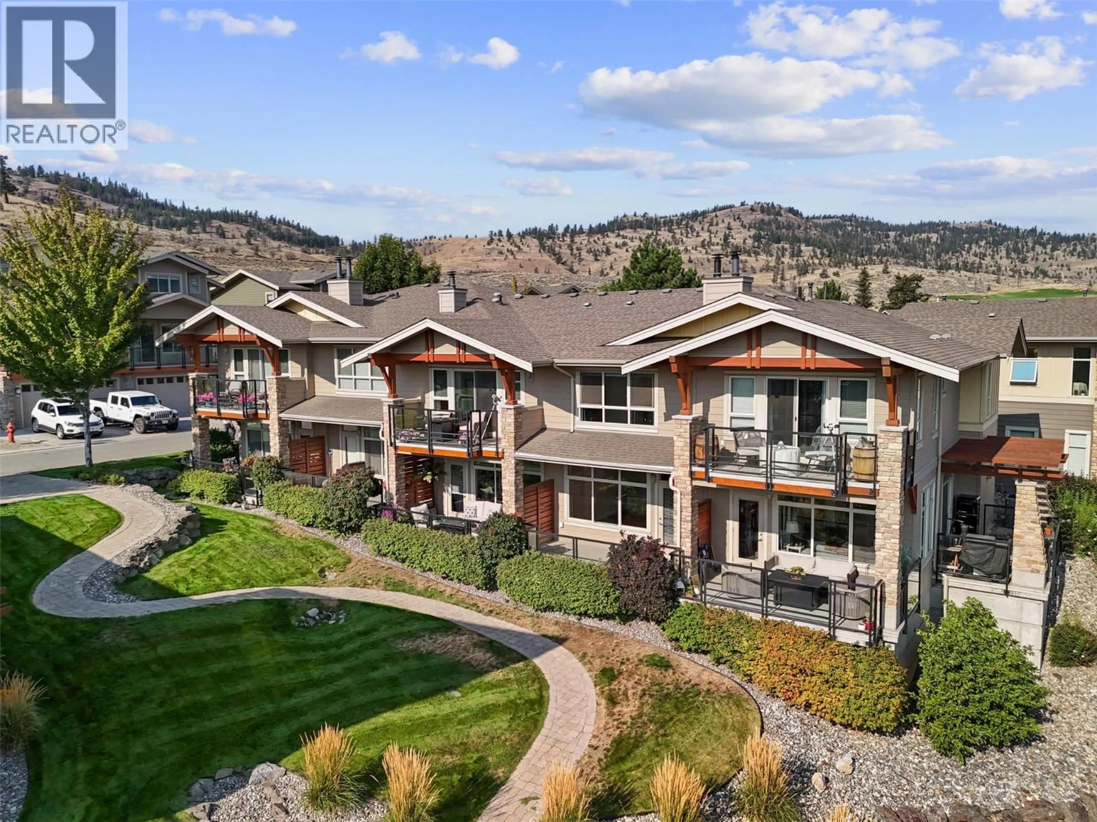 A pic from outside/outdoor area/front of a property/back of a property/a pic from drone, mountain view for 31 - 130 COLEBROOK ROAD, Kamloops British Columbia V1S0B4