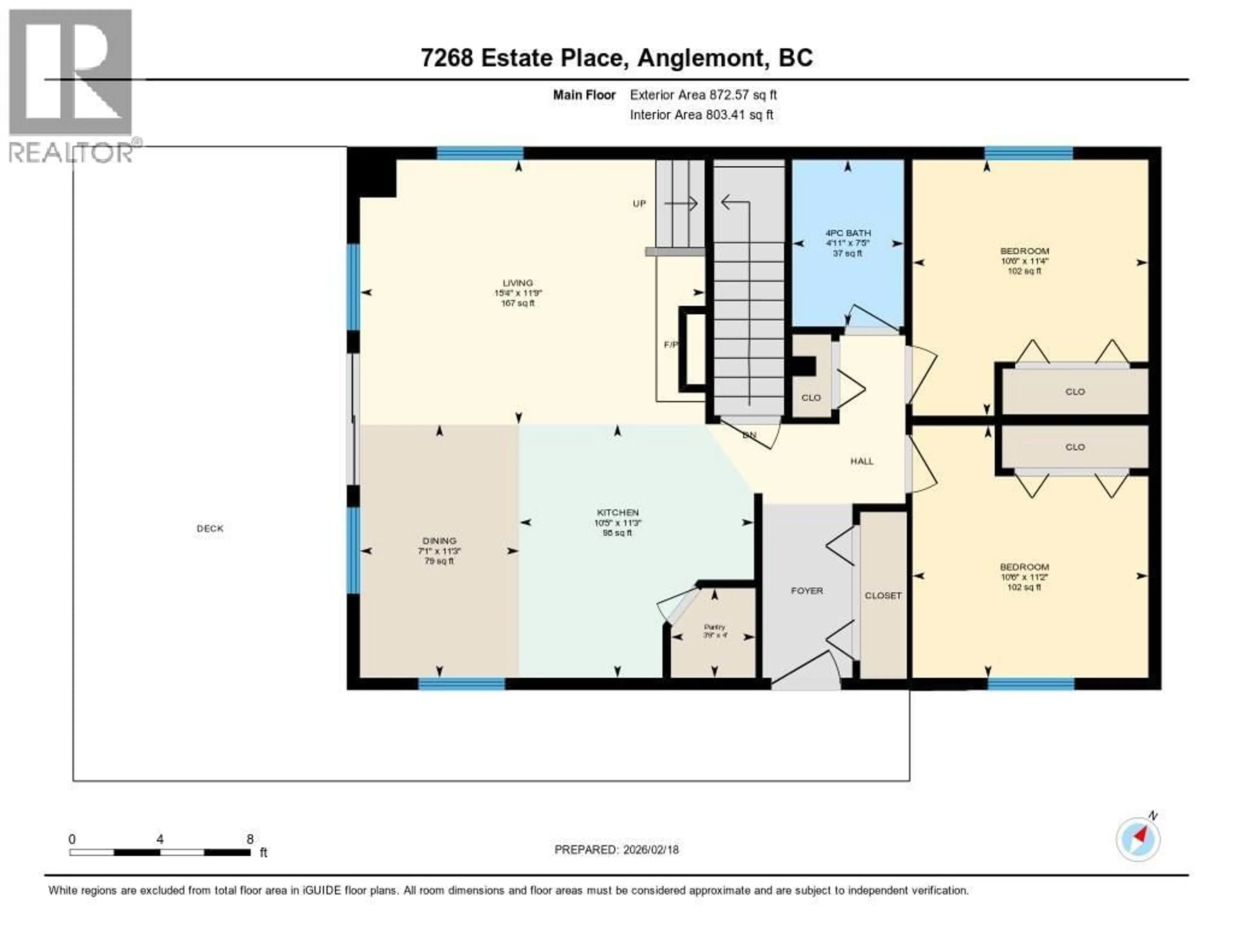 Floor plan for 7268 ESTATE PLACE, Anglemont British Columbia V0E1M8