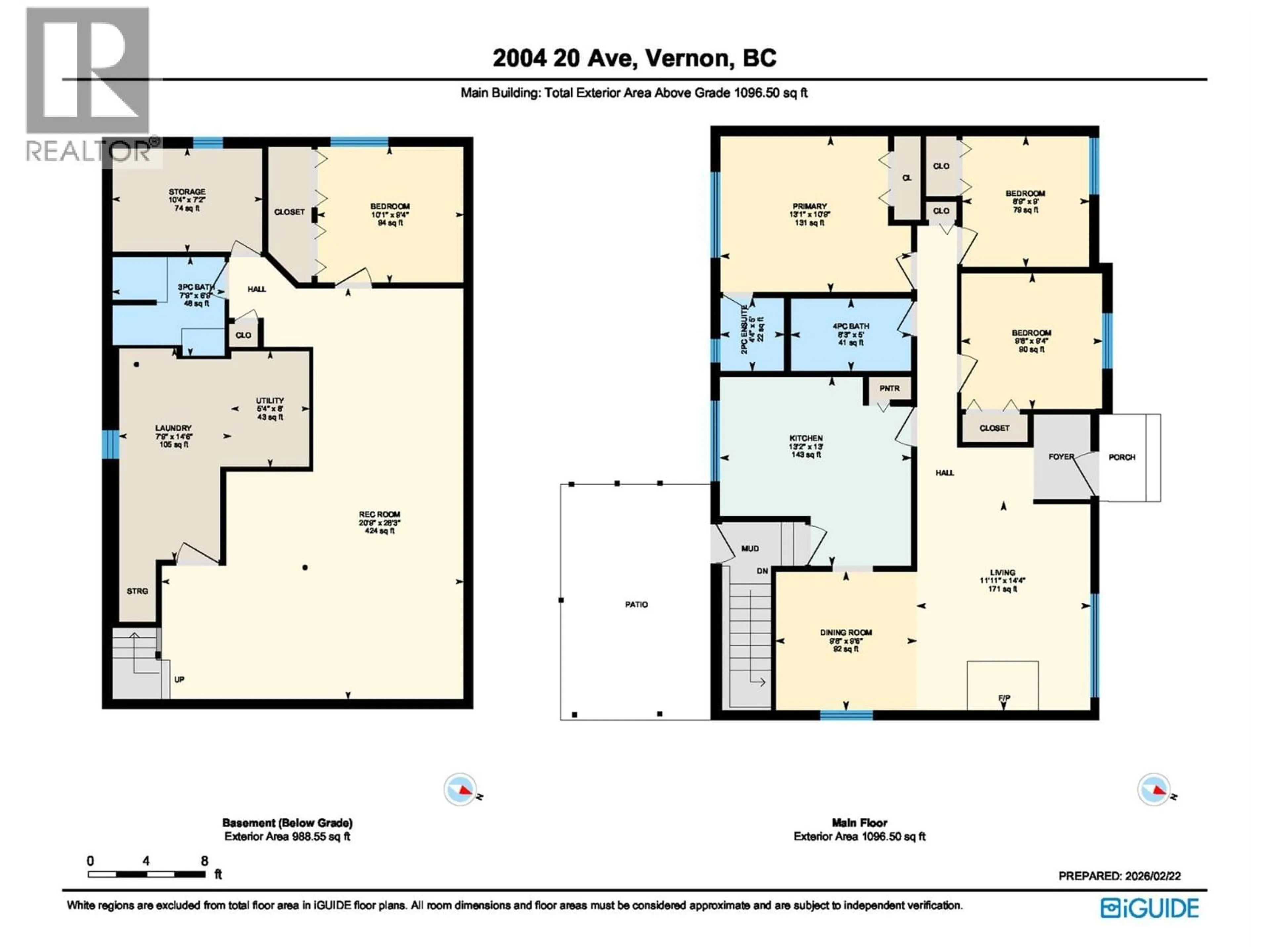 Floor plan for 2004 20 AVENUE, Vernon British Columbia V1T7J6