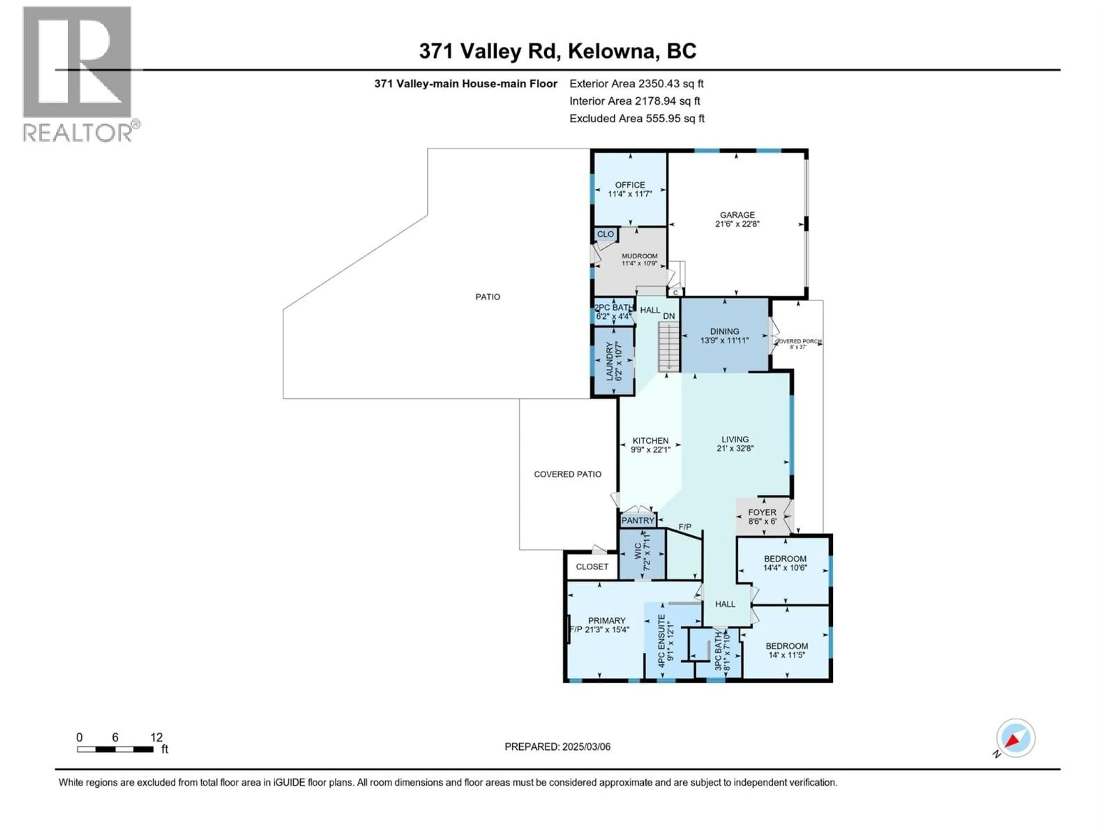 Floor plan for 1-3 - 371 VALLEY ROAD, Kelowna British Columbia V1V2E5