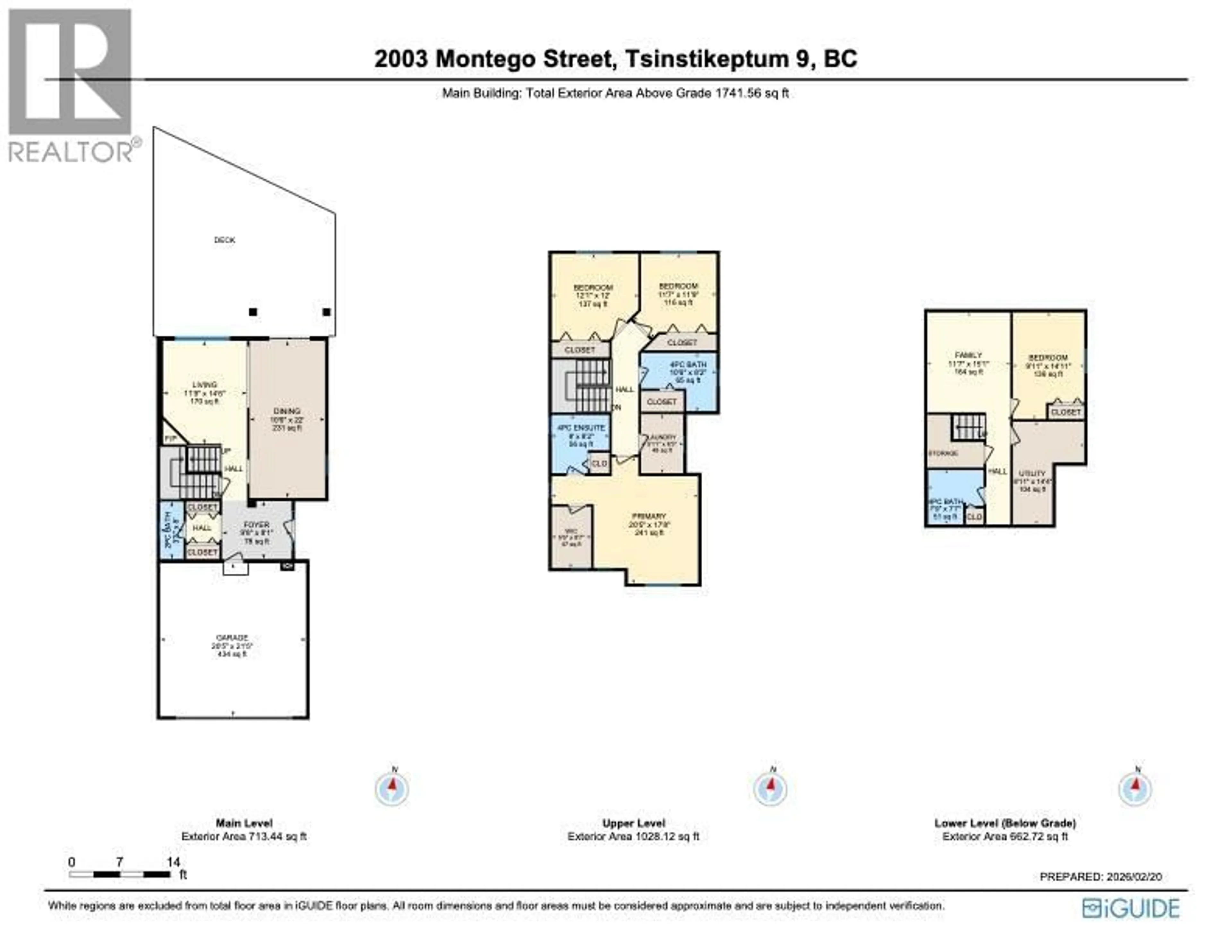 Floor plan for 2003 MONTEGO STREET, West Kelowna British Columbia V4T3C6