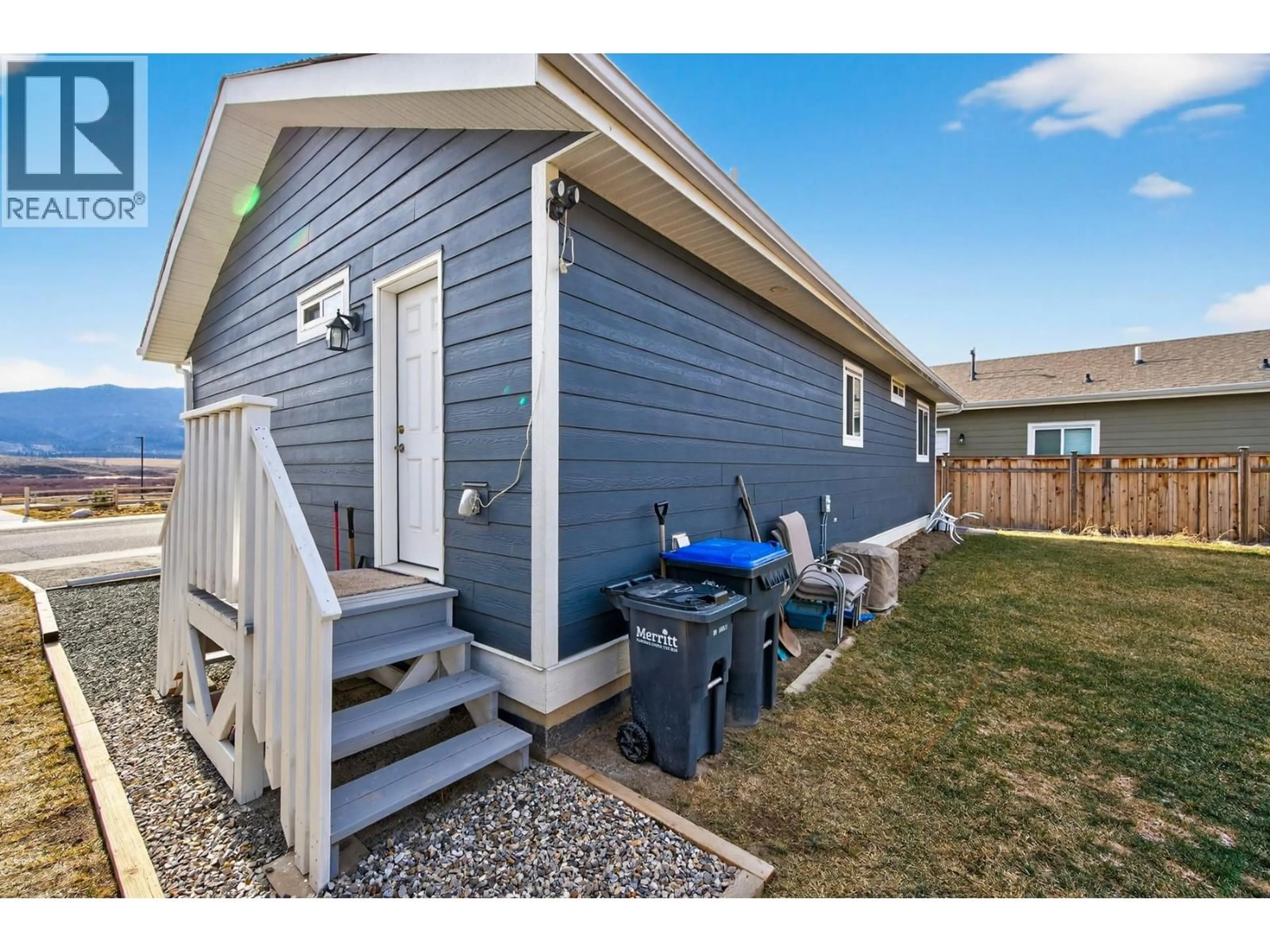 Home with vinyl exterior material, street for 2573 SPRING BANK AVENUE, Merritt British Columbia V1K1S1