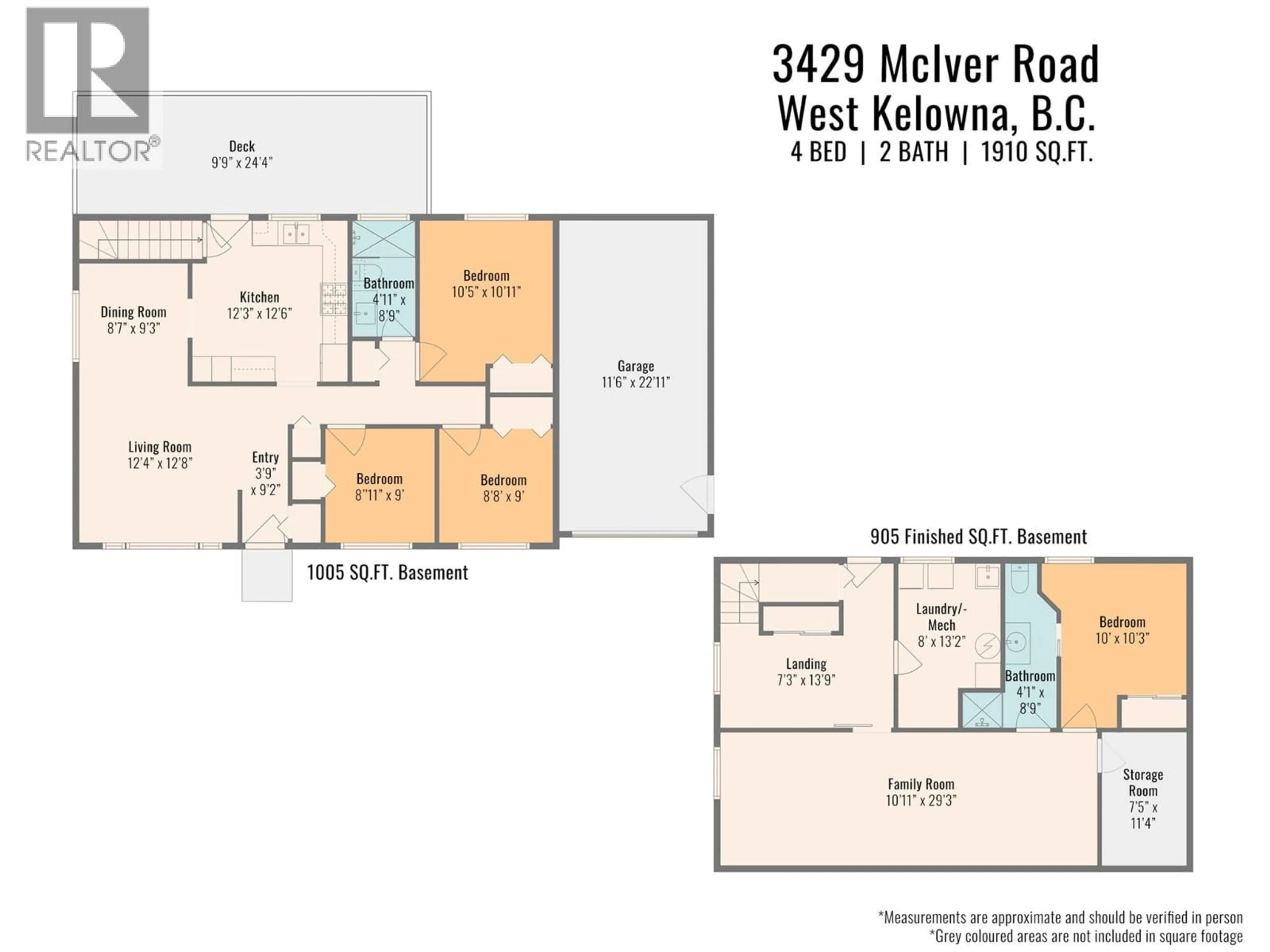 Floor plan for 3439 MCIVER ROAD, West Kelowna British Columbia V4T1H7