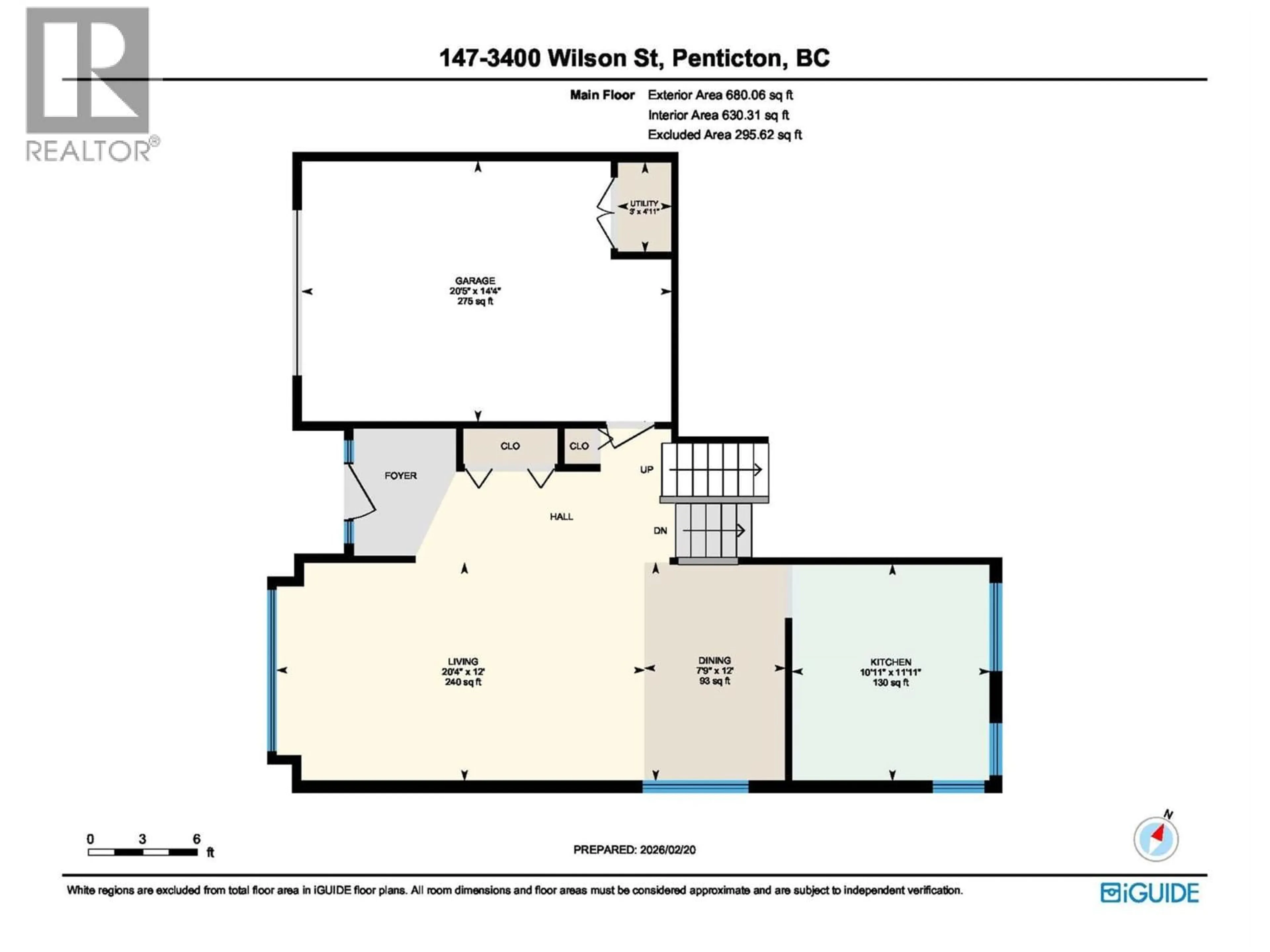 Floor plan for 147 - 3400 WILSON STREET, Penticton British Columbia V2A8H9
