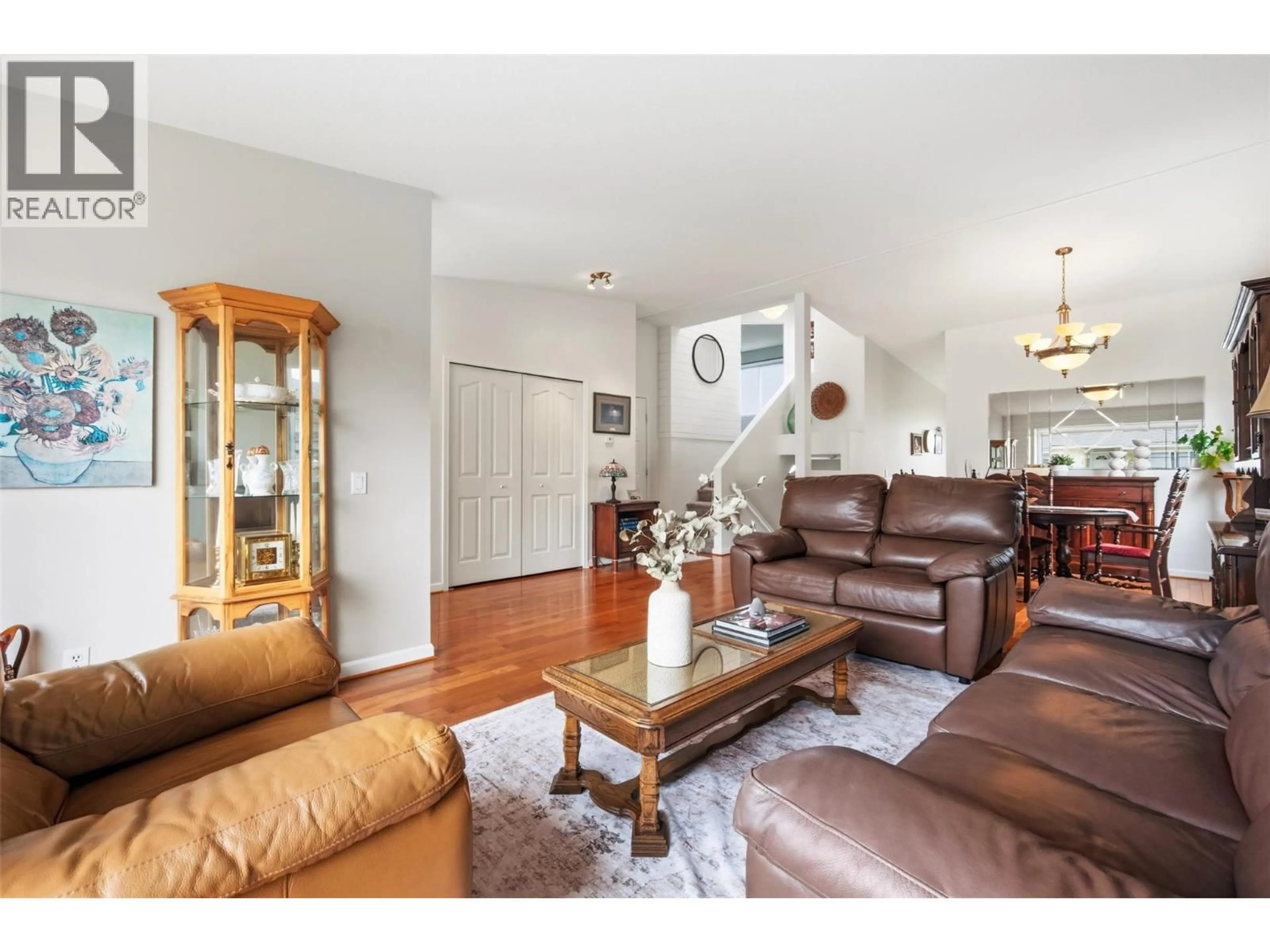 Living room with furniture, wood/laminate floor for 147 - 3400 WILSON STREET, Penticton British Columbia V2A8H9