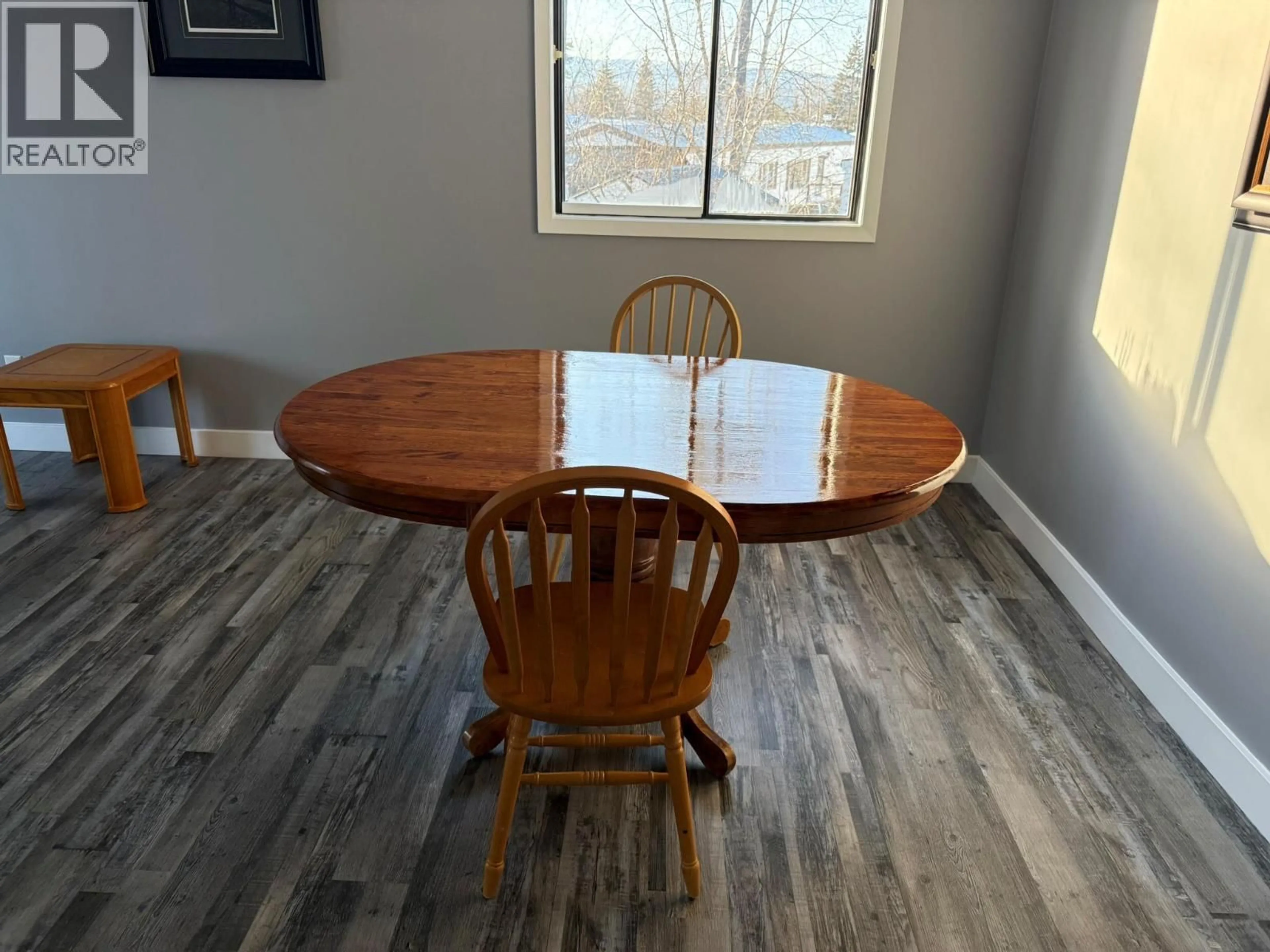 Dining room, wood/laminate floor for 205 - 212 SPIEKER AVENUE, Tumbler Ridge British Columbia V0C2W0