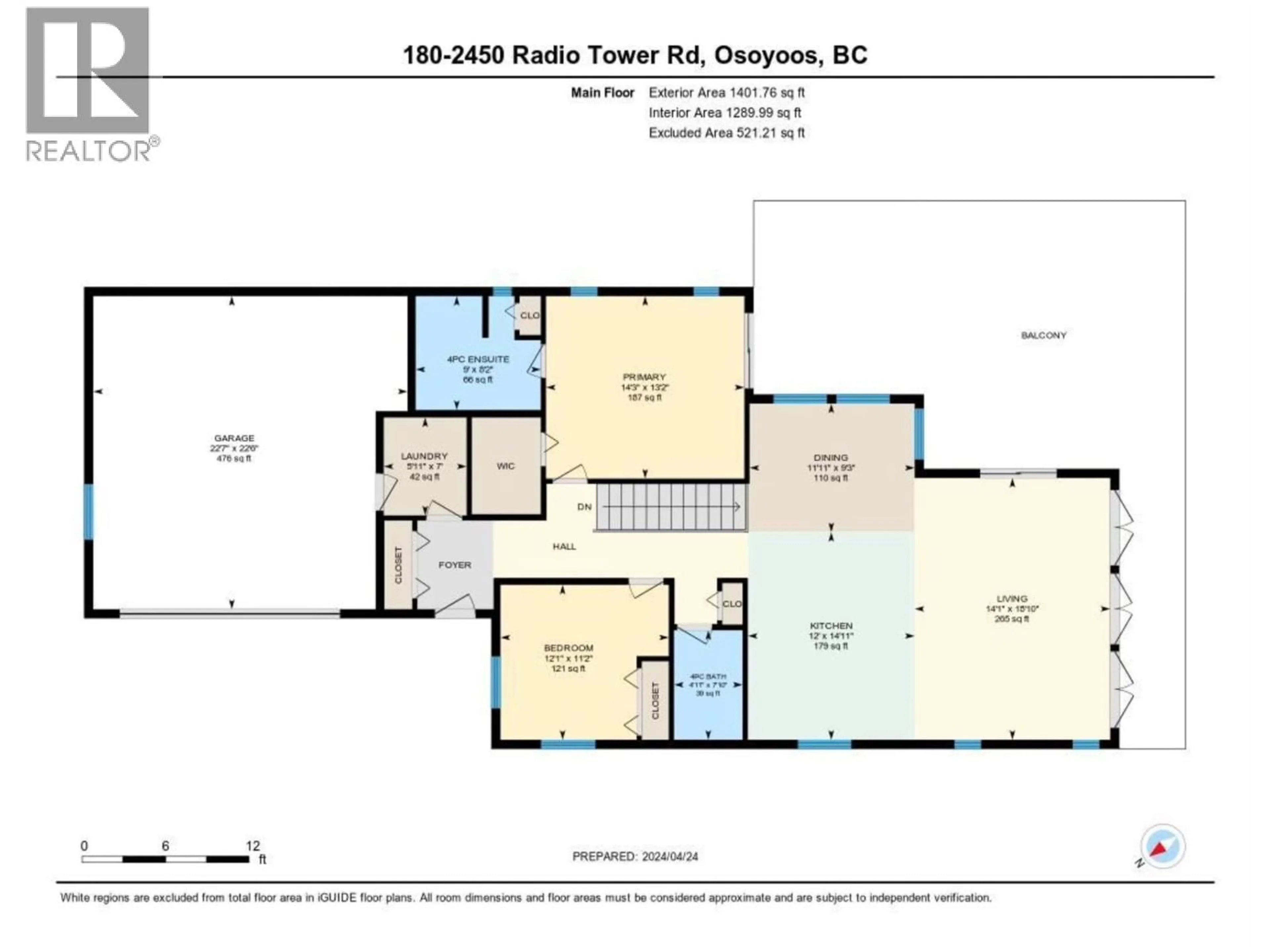 Floor plan for 185 CARIBOU WAY, Osoyoos British Columbia V0H1V6