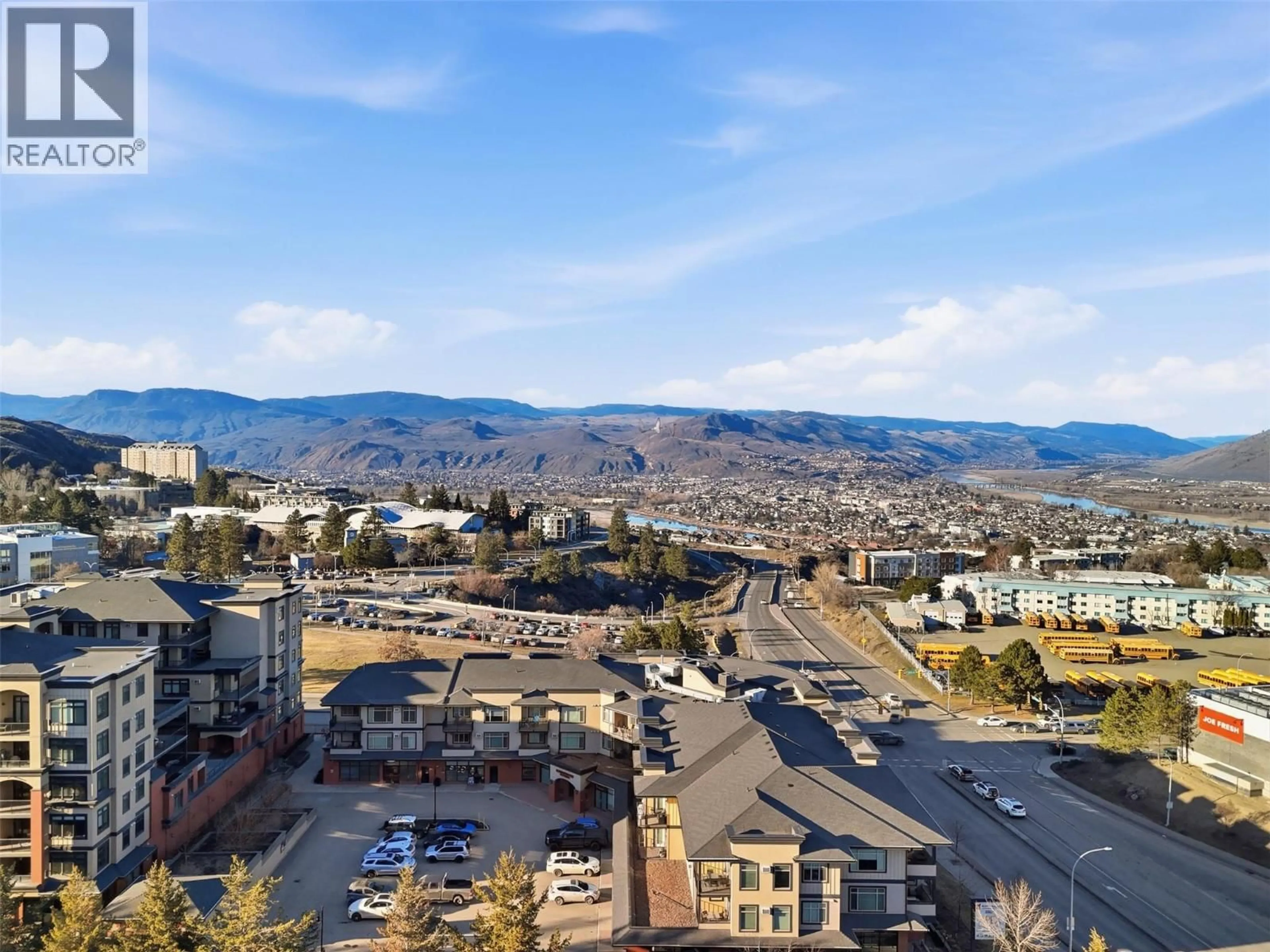 A pic from outside/outdoor area/front of a property/back of a property/a pic from drone, mountain view for 405 - 755 MCGILL ROAD, Kamloops British Columbia V2C0B6