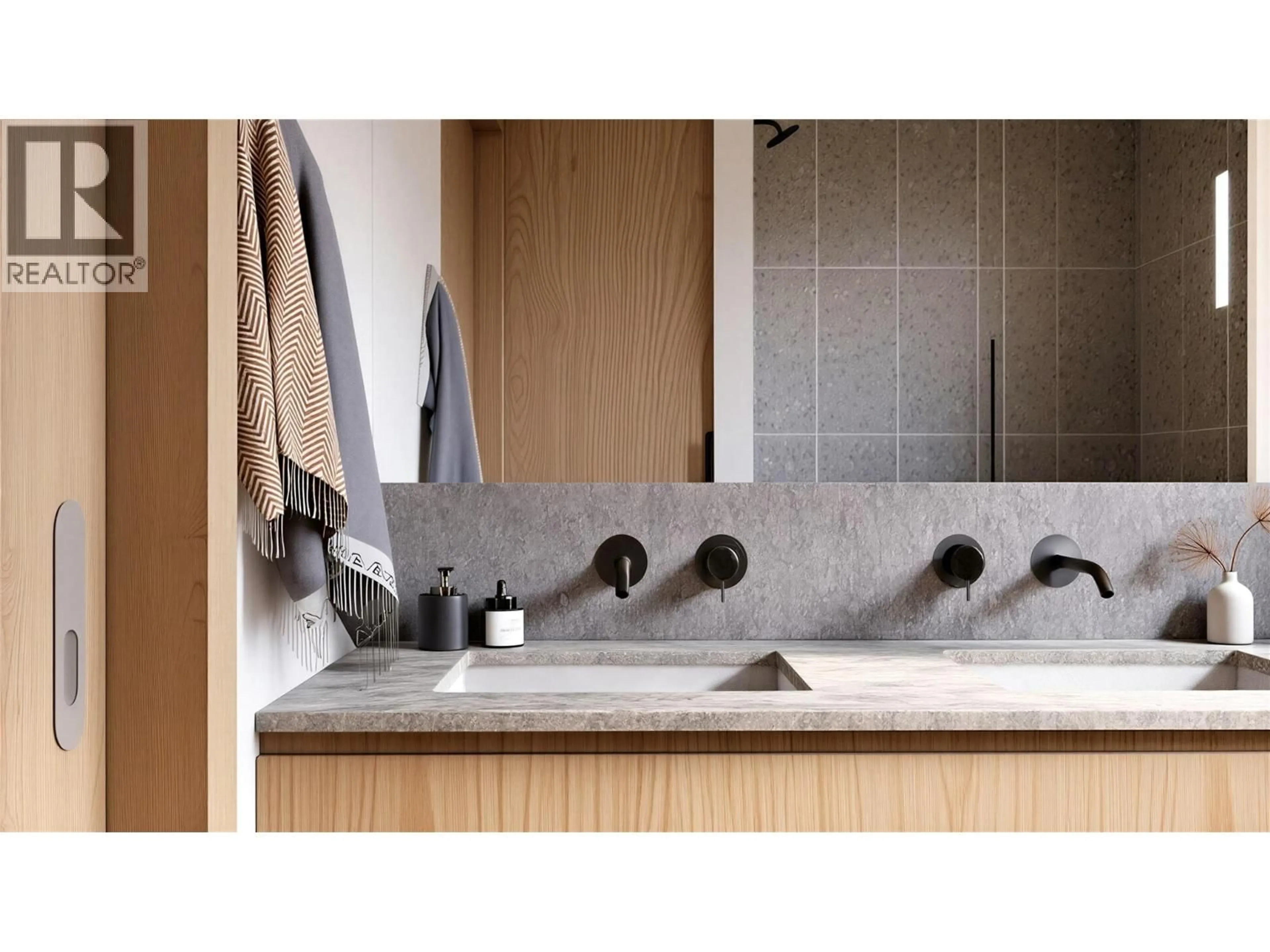 Contemporary bathroom, ceramic/tile floor for 2 - 409 COPPER ROAD, Rossland British Columbia V0G1Y0