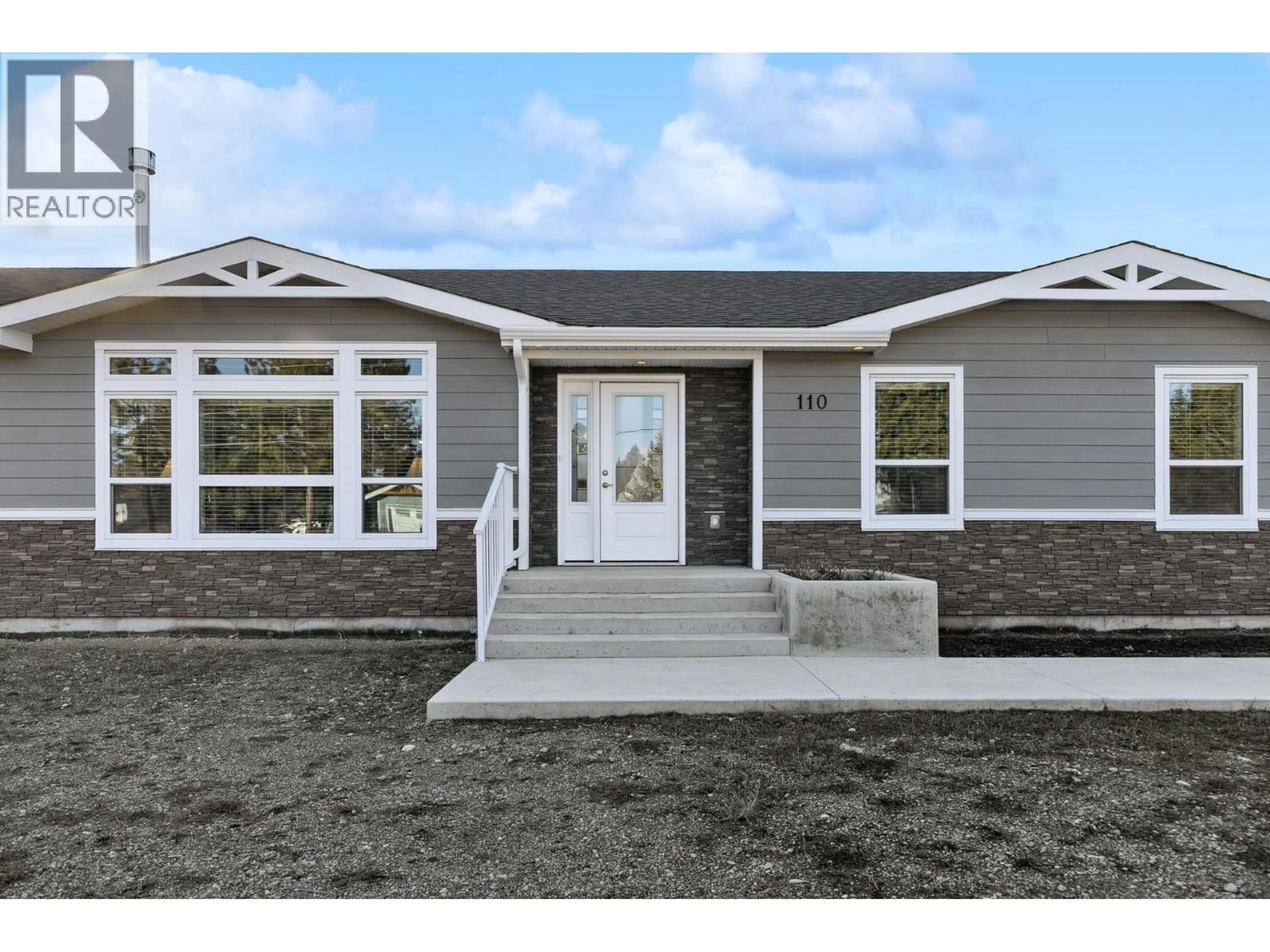 Home with vinyl exterior material, street for 110 CHINA CREEK ROAD ROAD WEST, Princeton British Columbia V0X1W0