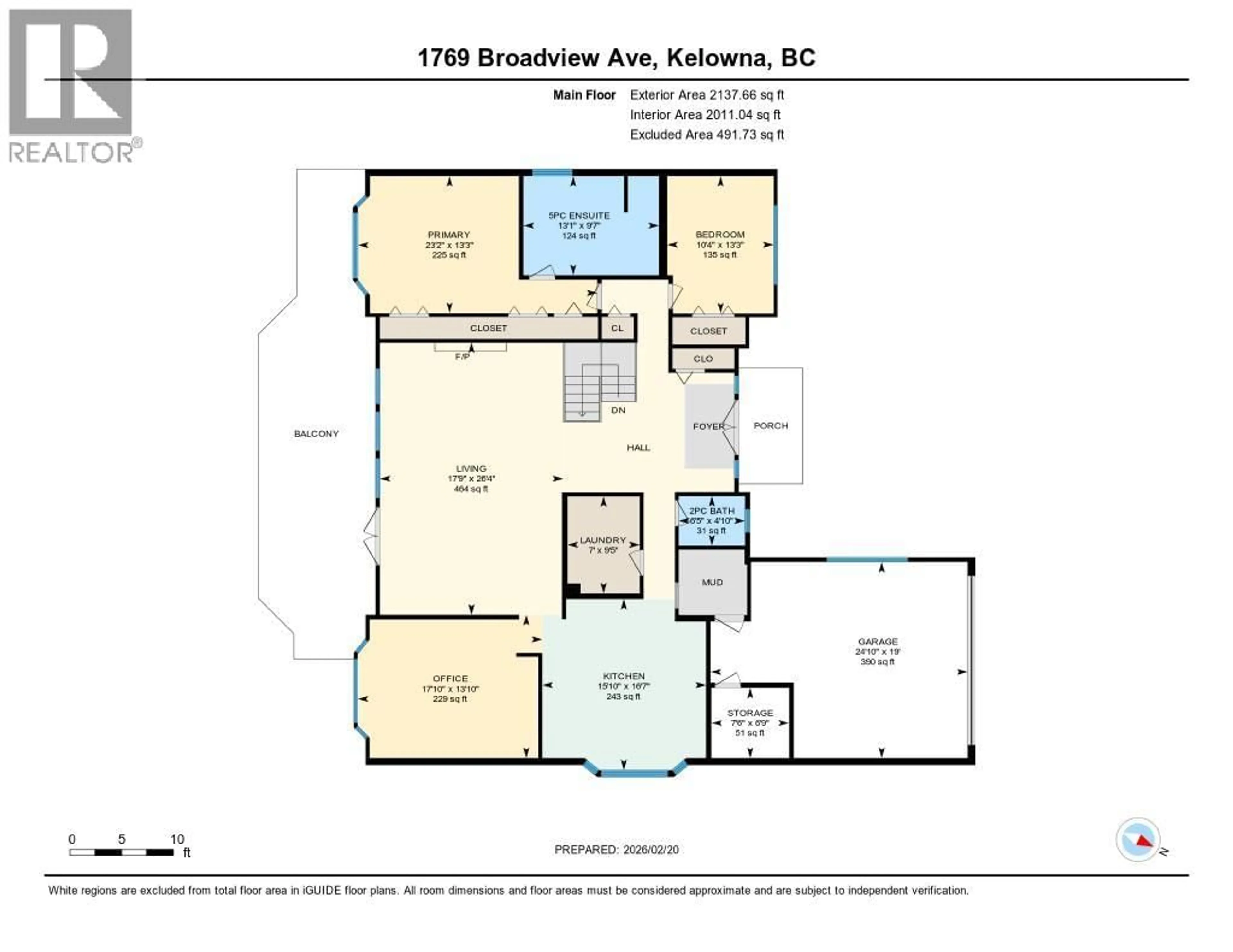 Floor plan for 1769 BROADVIEW AVENUE, Kelowna British Columbia v1Y4G3