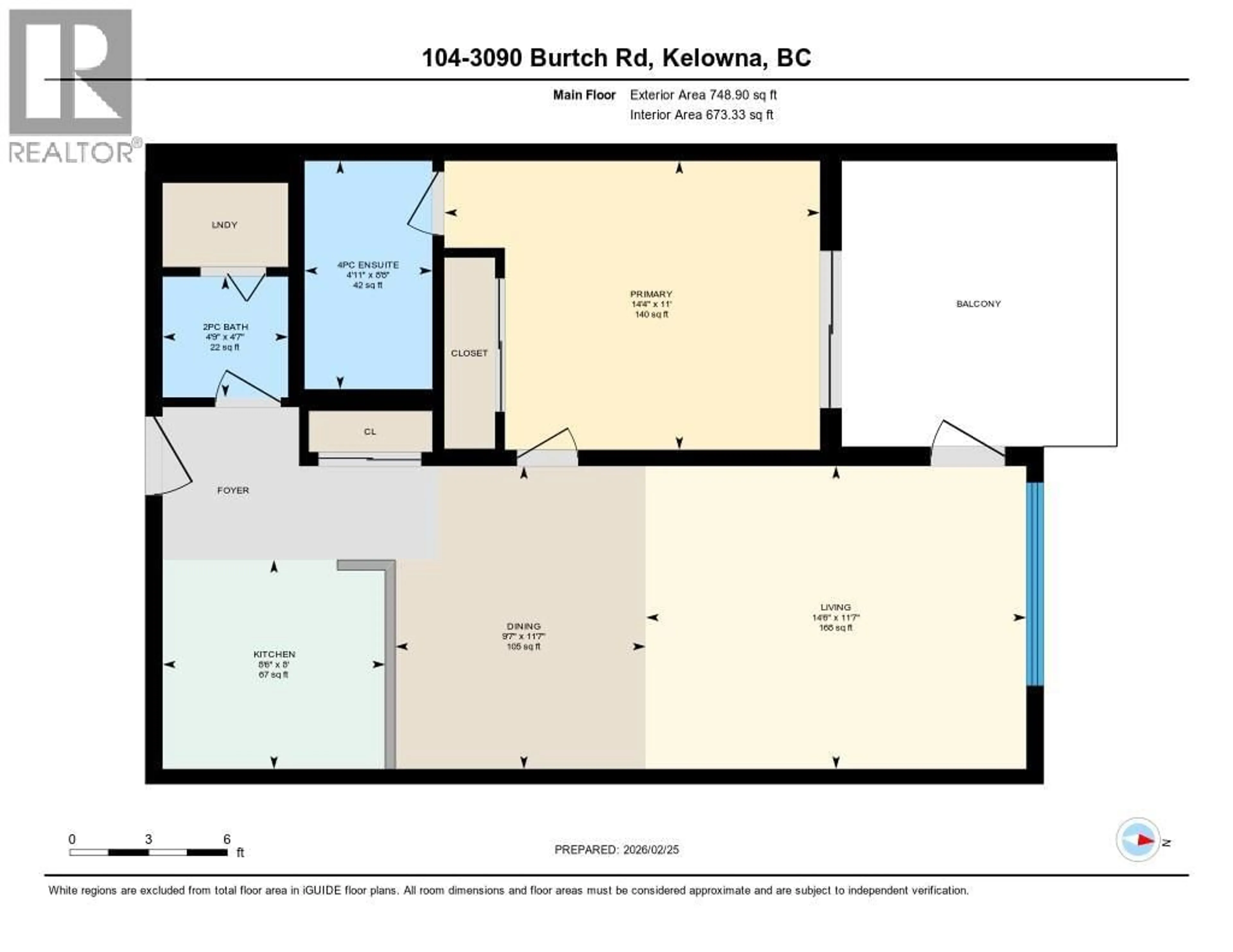 Floor plan for 104 - 3090 BURTCH ROAD, Kelowna British Columbia V1W5G9