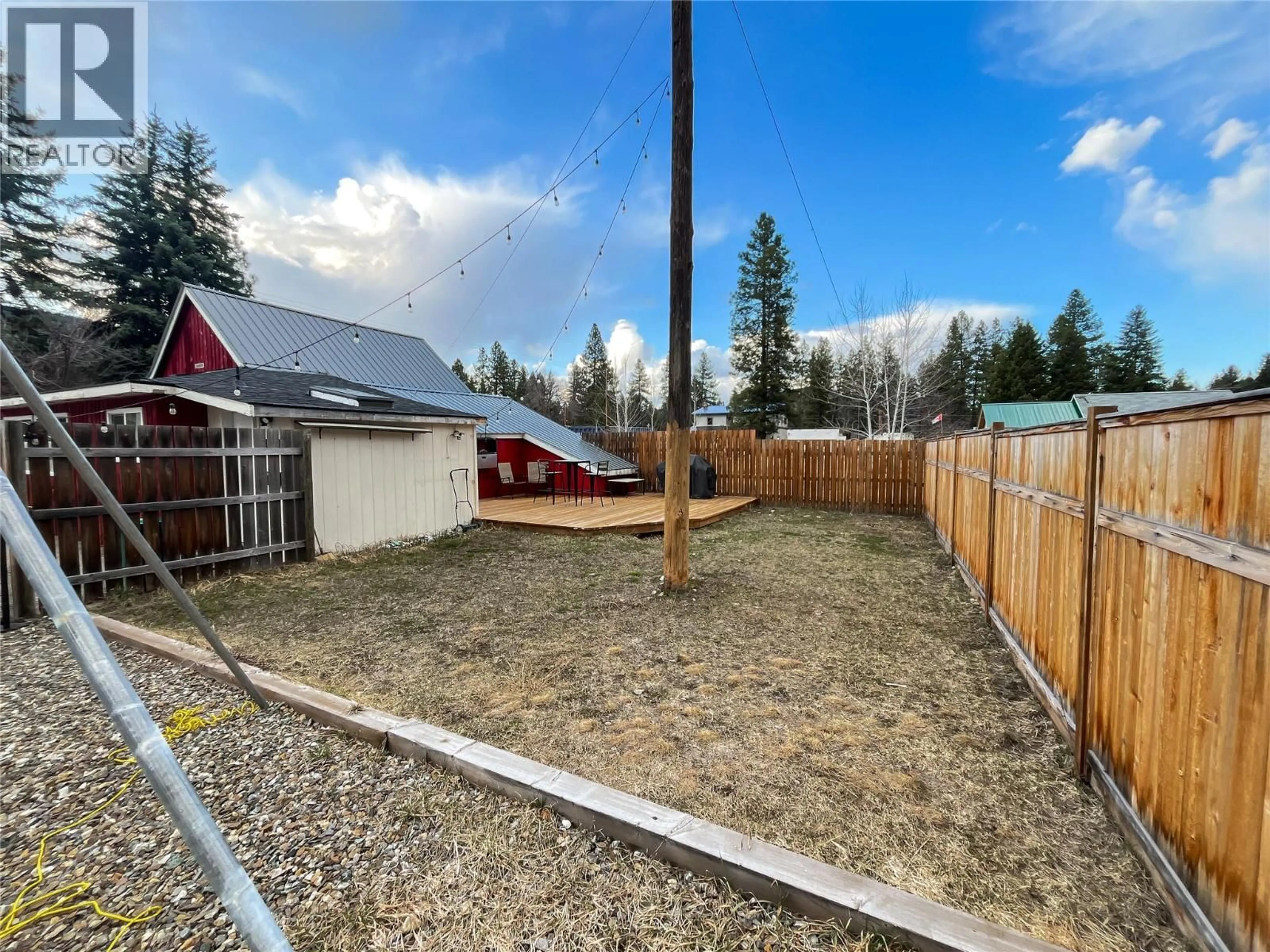 A pic from outside/outdoor area/front of a property/back of a property/a pic from drone, unknown for 5844 HIGHWAY 33 OTHER, Beaverdell British Columbia V0H1Y0
