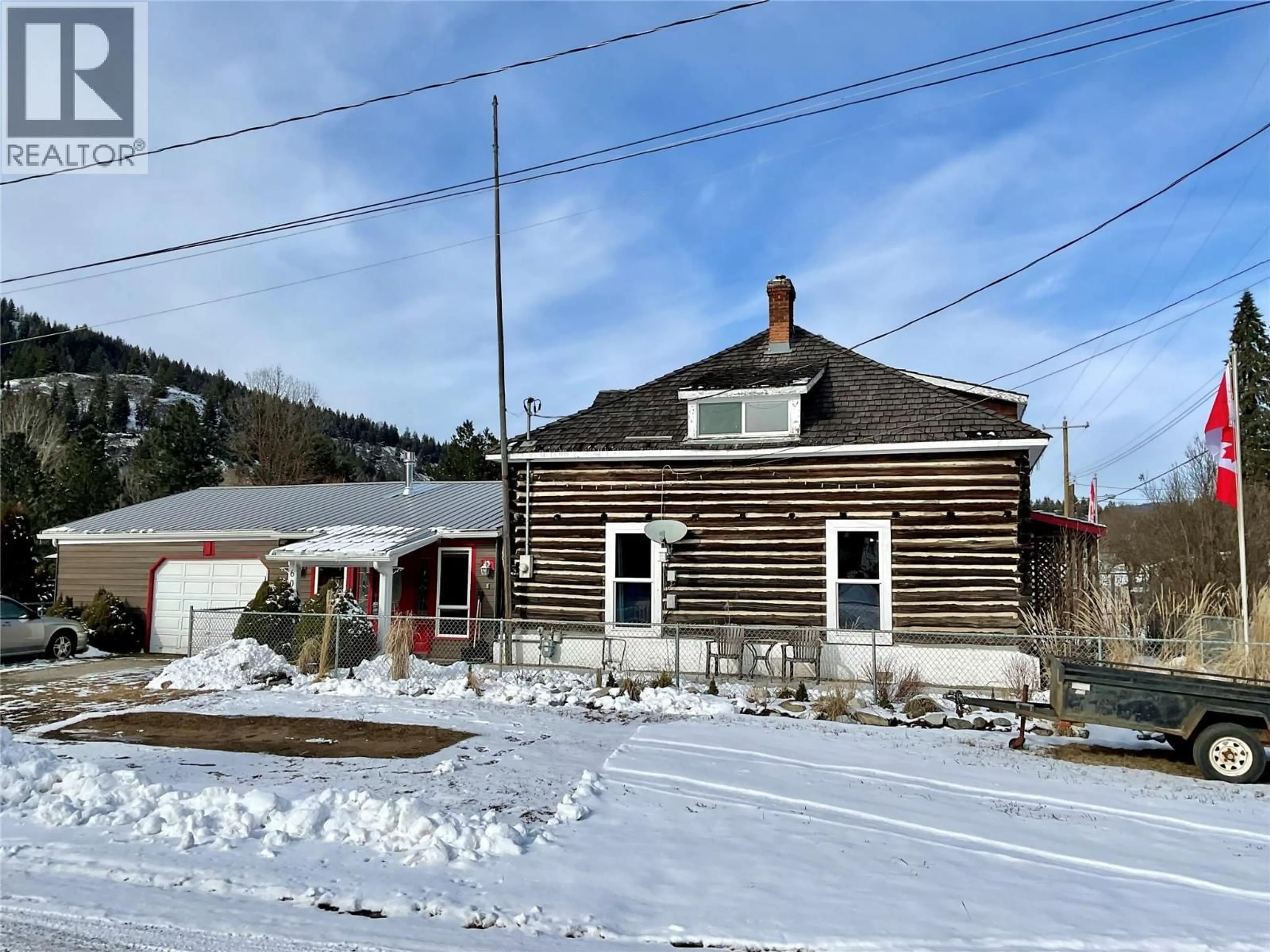 A pic from outside/outdoor area/front of a property/back of a property/a pic from drone, building for 601 GOVERNMENT AVENUE NORTH, Greenwood British Columbia V0H1J0