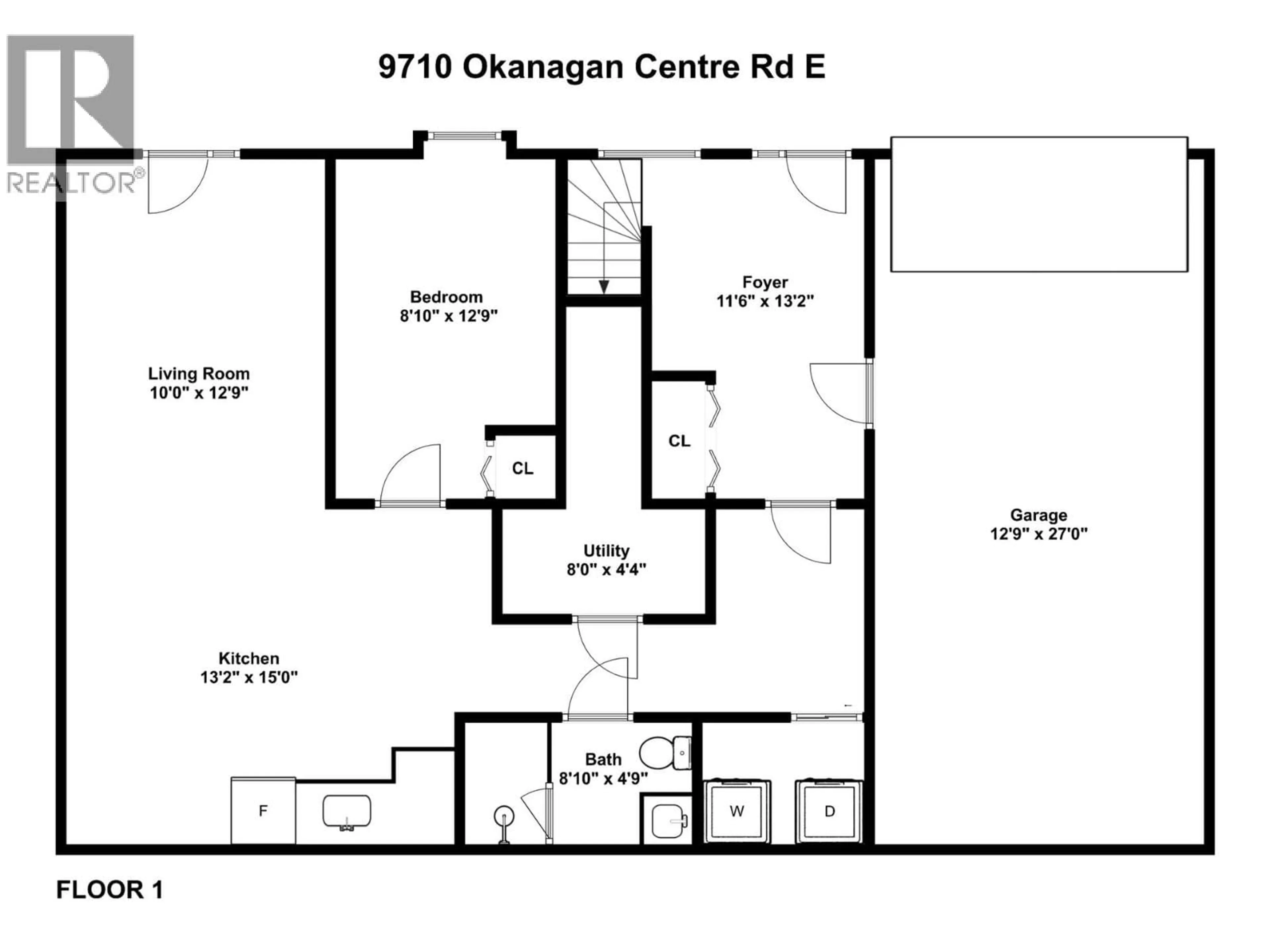 Floor plan for 9710 OKANAGAN CENTRE ROAD EAST, Lake Country British Columbia V4V1T6
