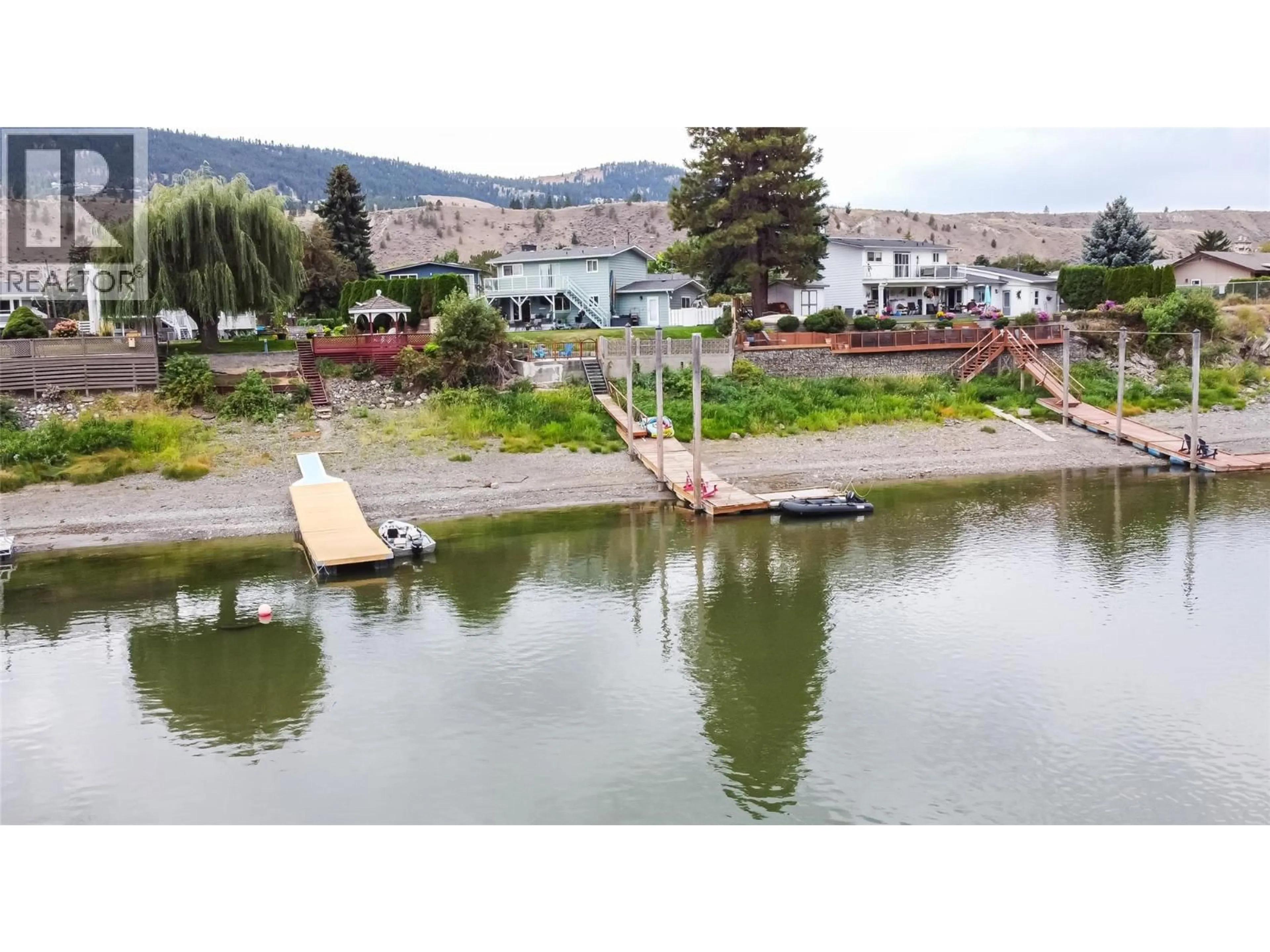 A pic from outside/outdoor area/front of a property/back of a property/a pic from drone, water/lake/river/ocean view for 2586 BIG NICKEL PLACE, Kamloops British Columbia V2C5R4