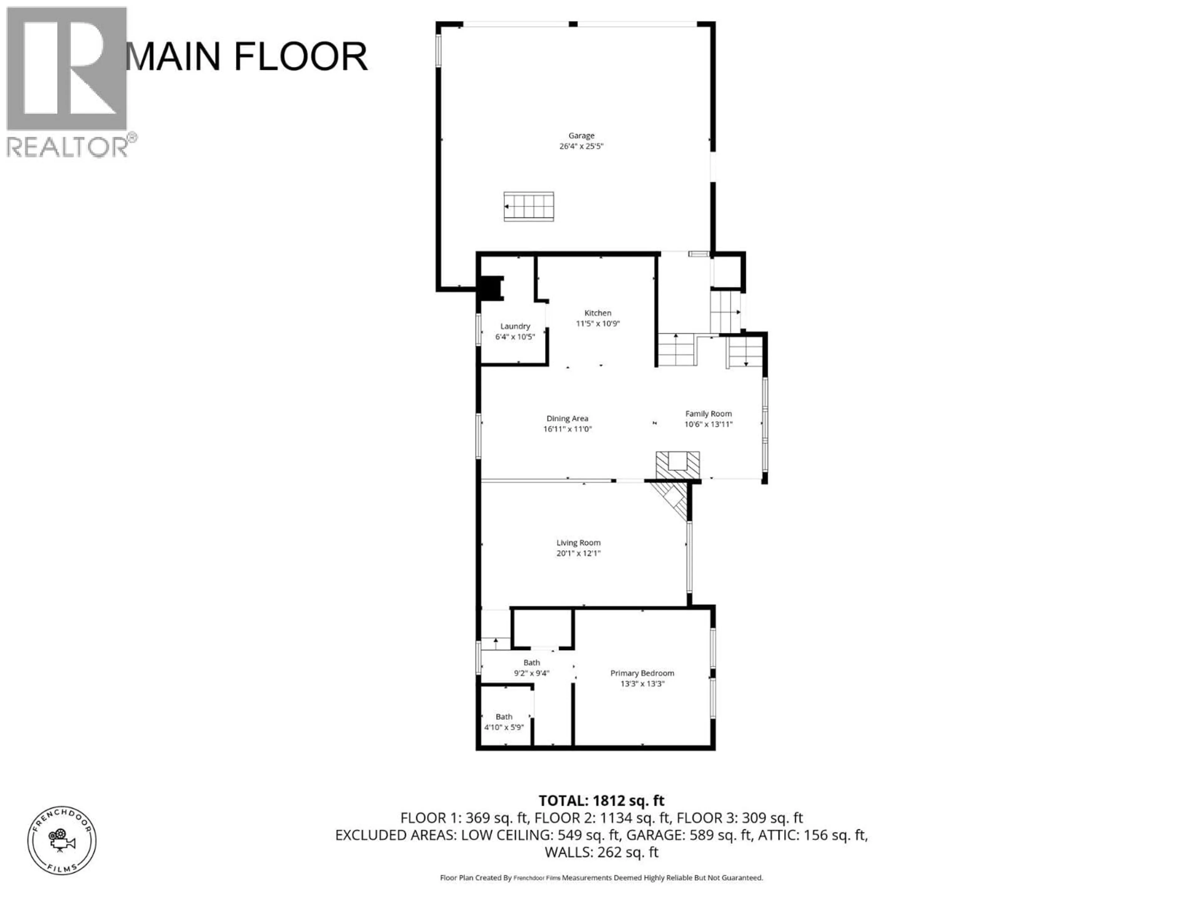 Floor plan for 1732 GRANITE AVENUE, Merritt British Columbia V1K1B8
