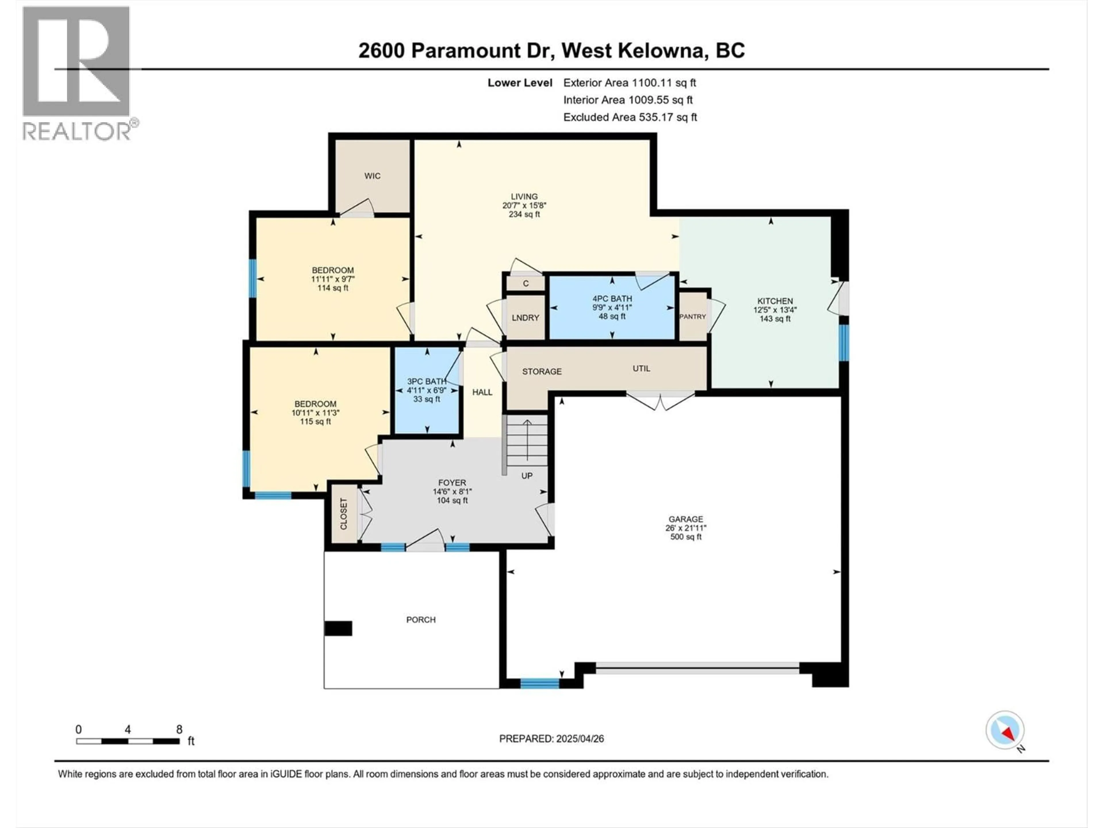 Floor plan for 2600 PARAMOUNT DRIVE, West Kelowna British Columbia V4T3H5