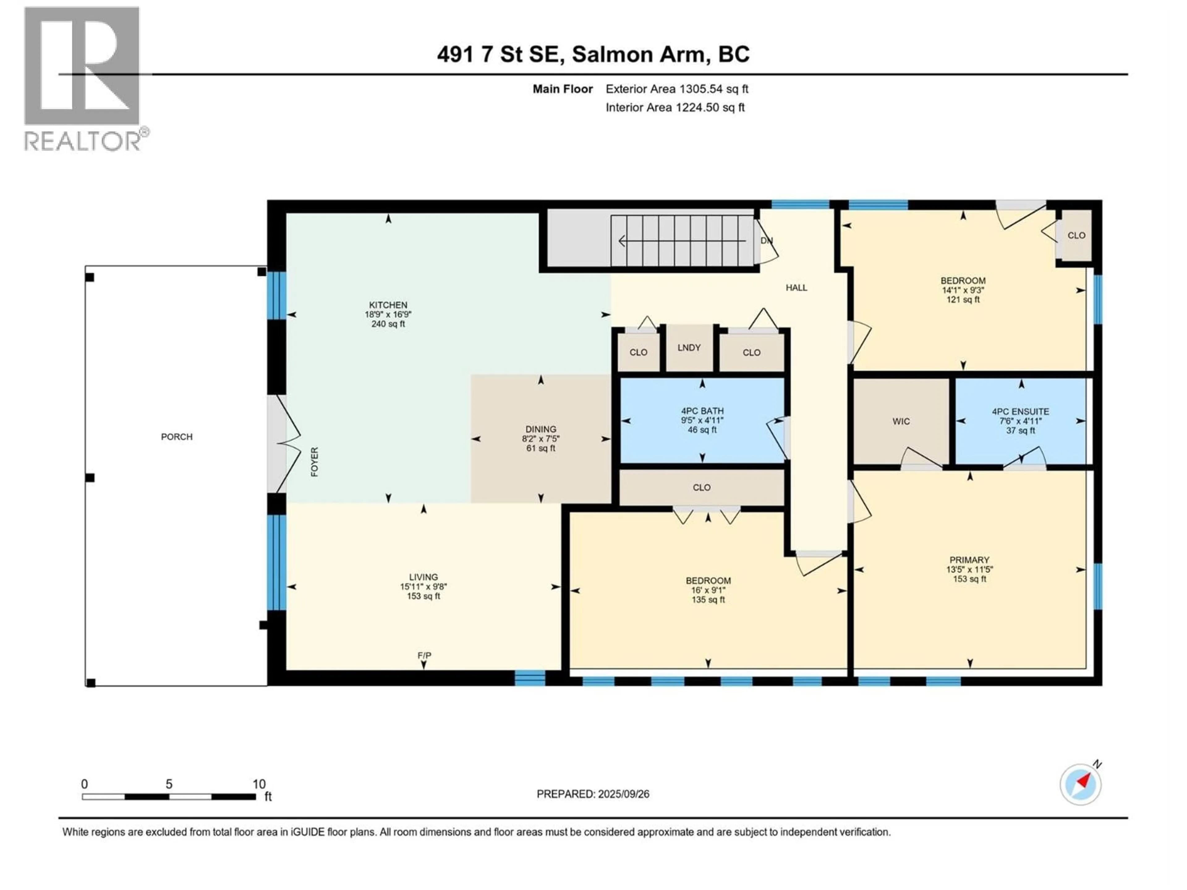 Floor plan for 491 7 STREET SOUTHEAST, Salmon Arm British Columbia V1E4E9