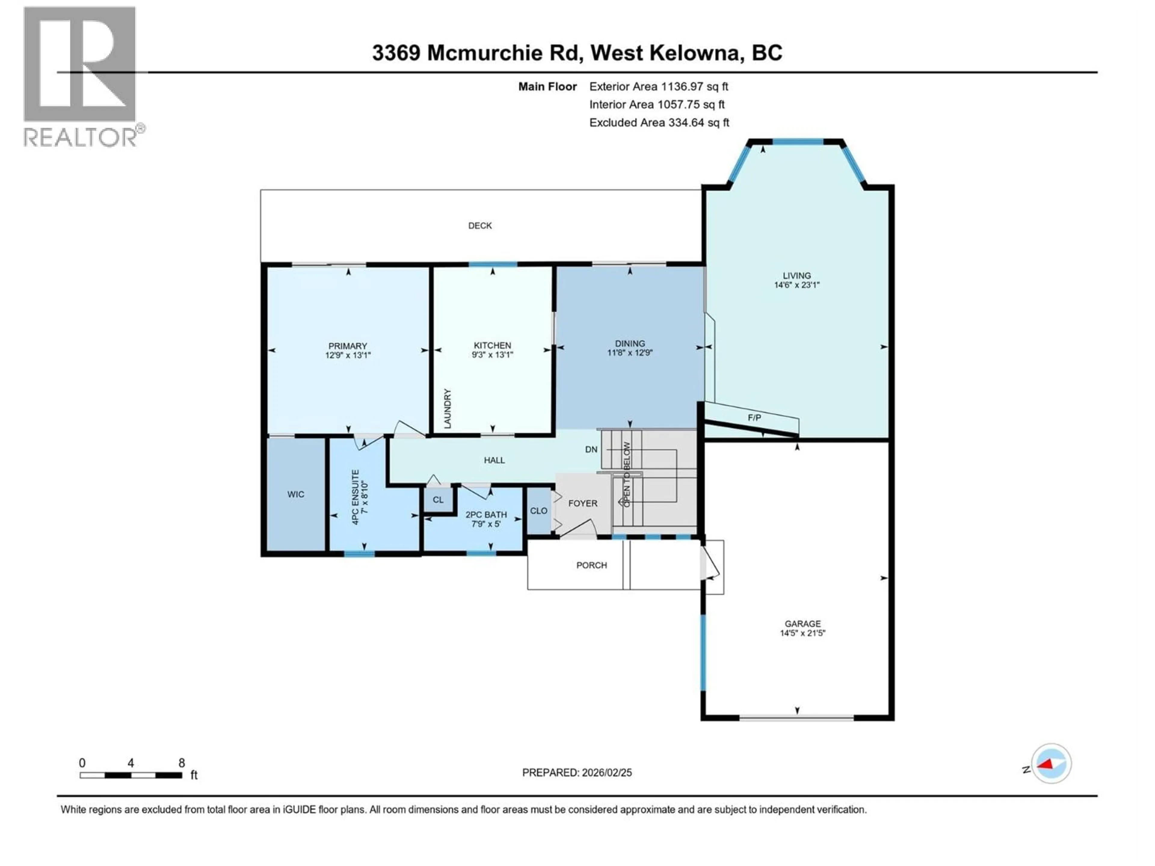 Floor plan for 3369 MCMURCHIE ROAD, West Kelowna British Columbia V4T1B4